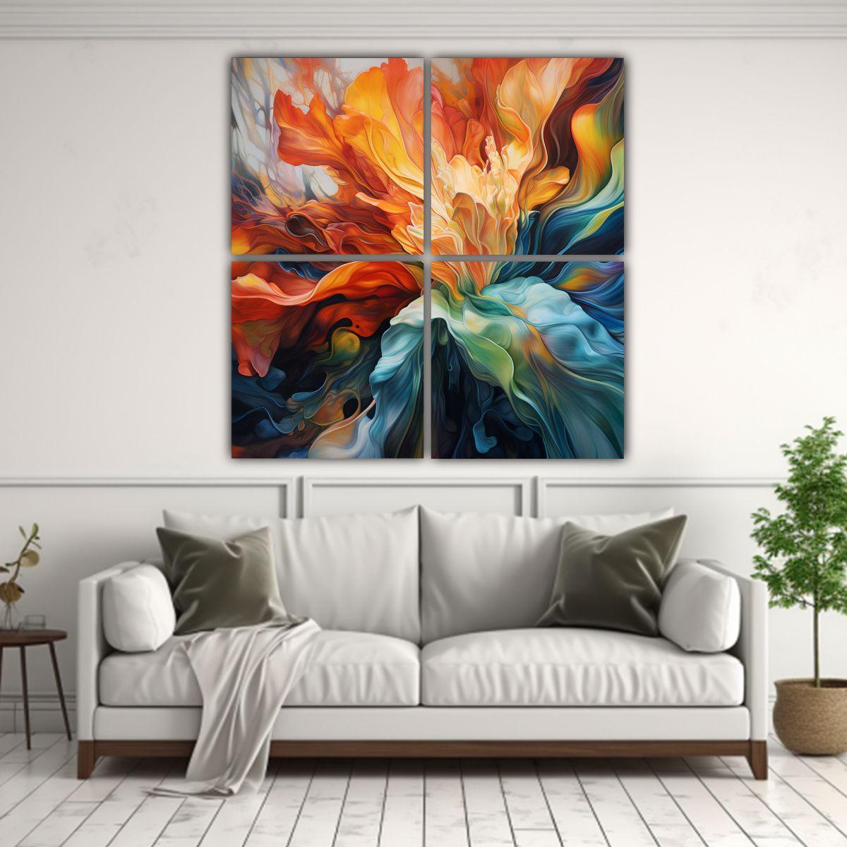 Cuatro Cuadros Inspiradores Para Decorar Tu 60x60 Cm-2