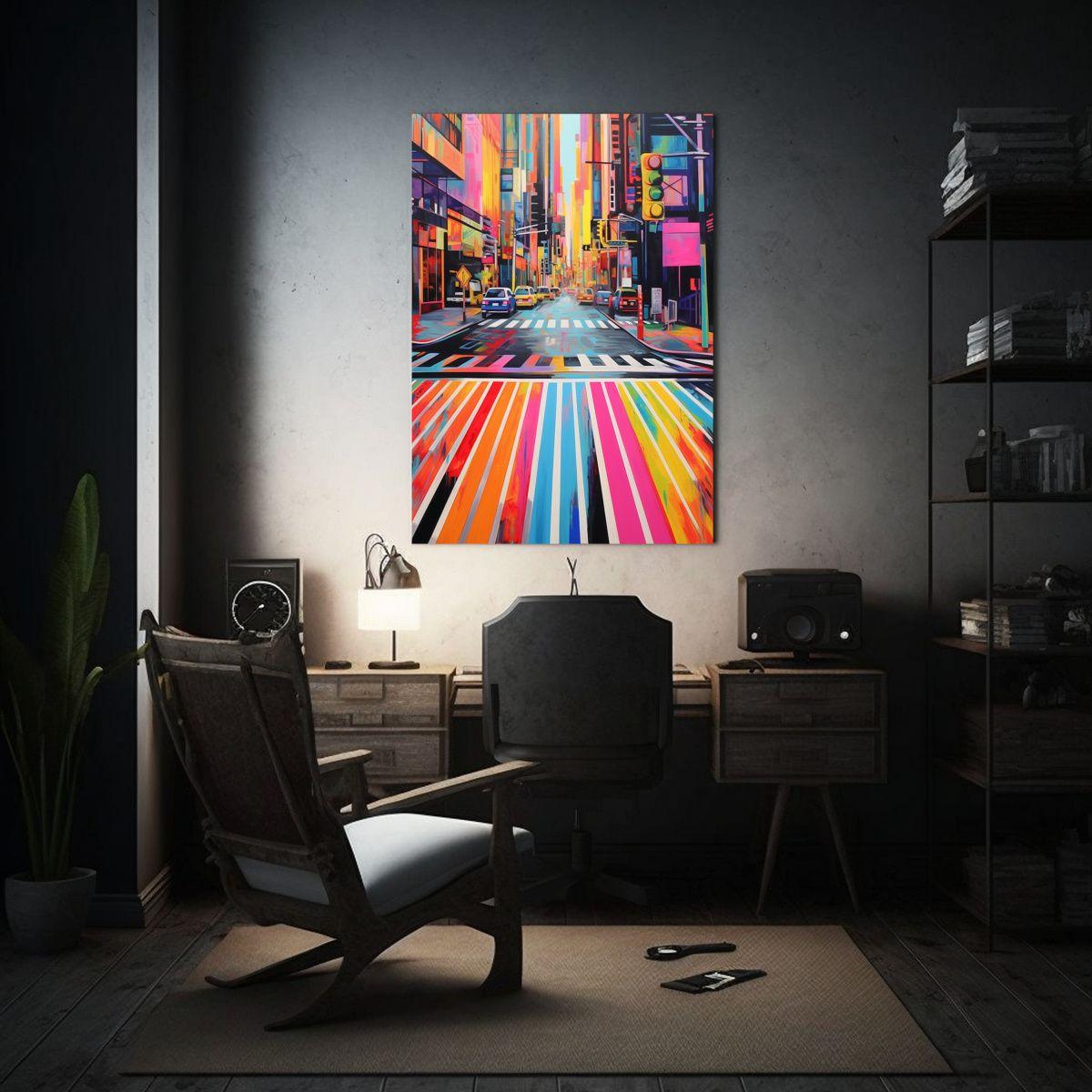 Pinturas Decorativas Arte Colores Habitación Con Colores De 50x75cm-2