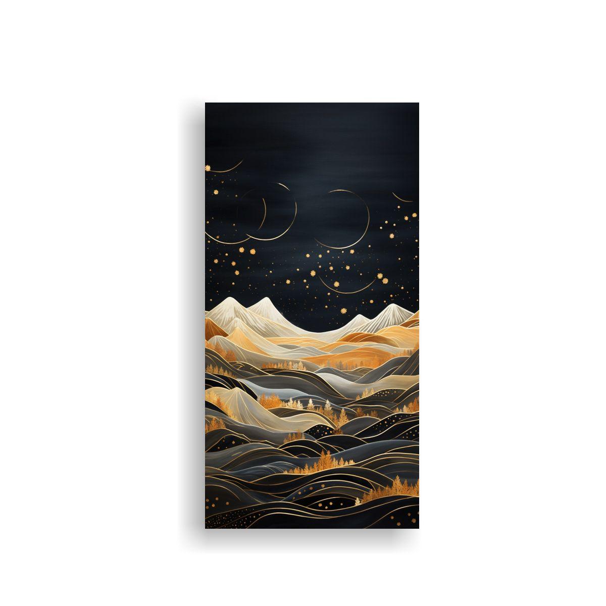 Arte Inspiración Mágico: Paisaje De Montaña 40x80cm-0