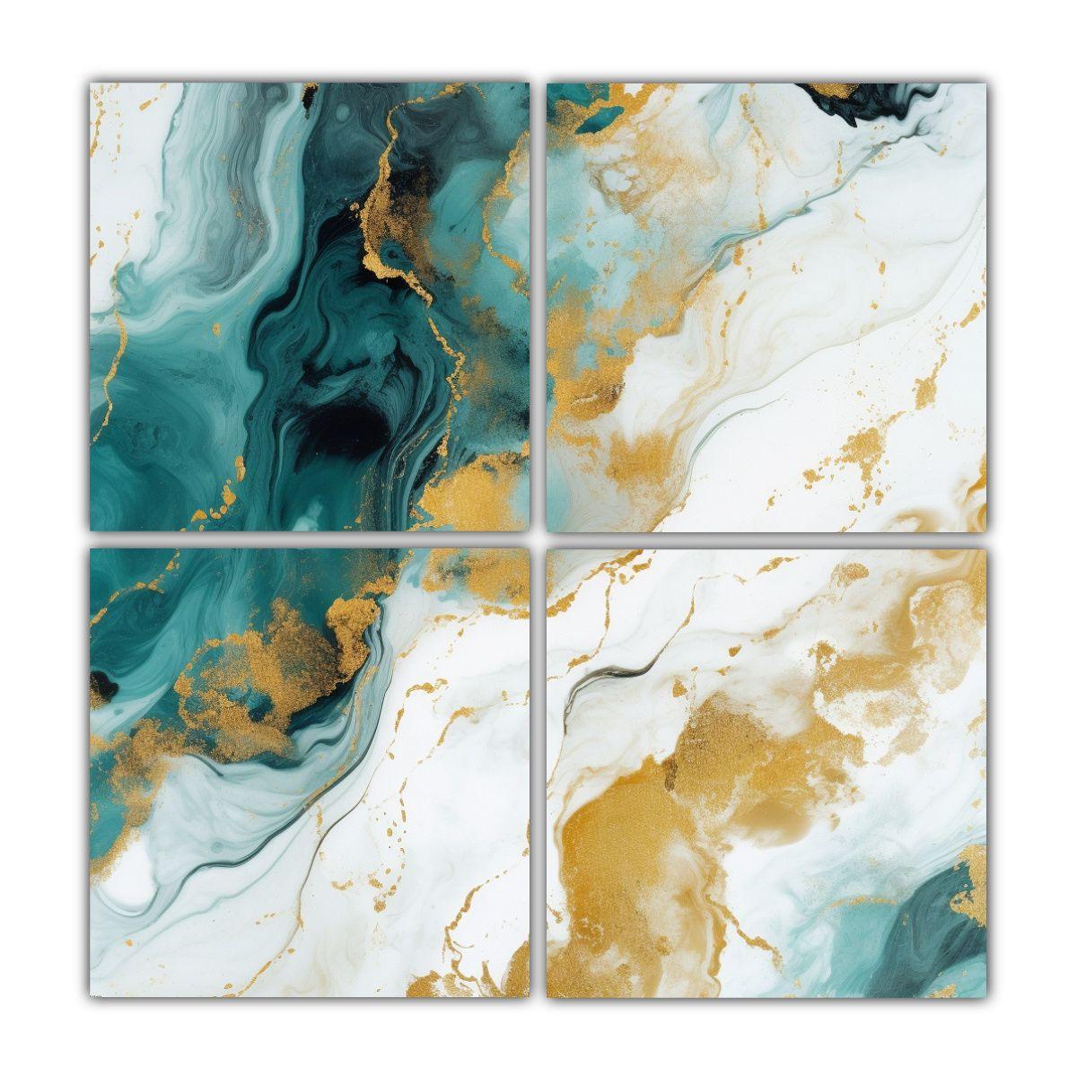 Pinturas Decorativas Modernas De Fondo Blanco, 140x140 Cm-0