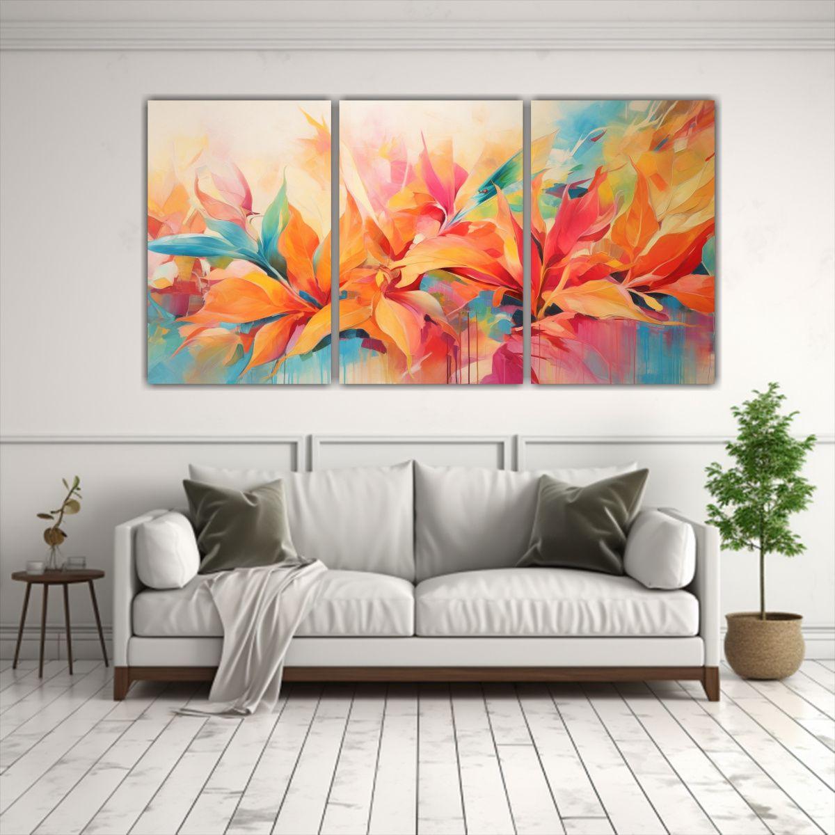 Pinturas De Decoración Multicolor: 120x60 Cm-2