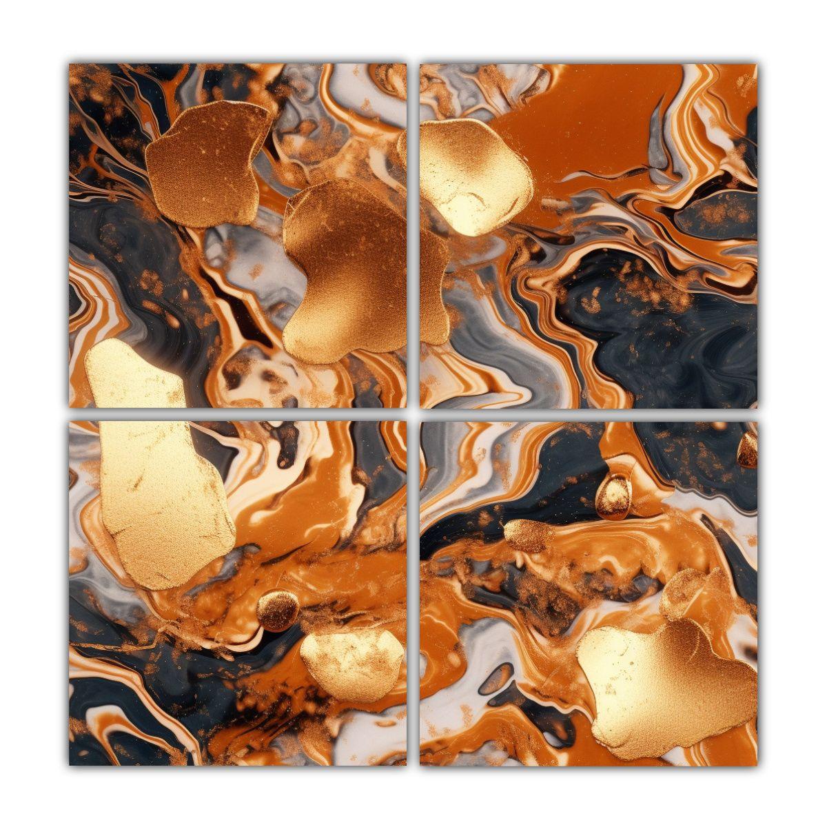 Cuadro De Cobre Líquido Impreso En Alta 180x180 Cm-0