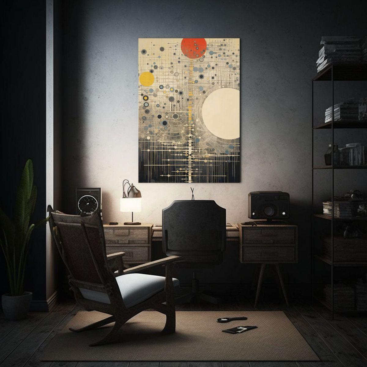 Cuadro Colores Árbol Vivo Cielo Fracturado 50x65cm-2