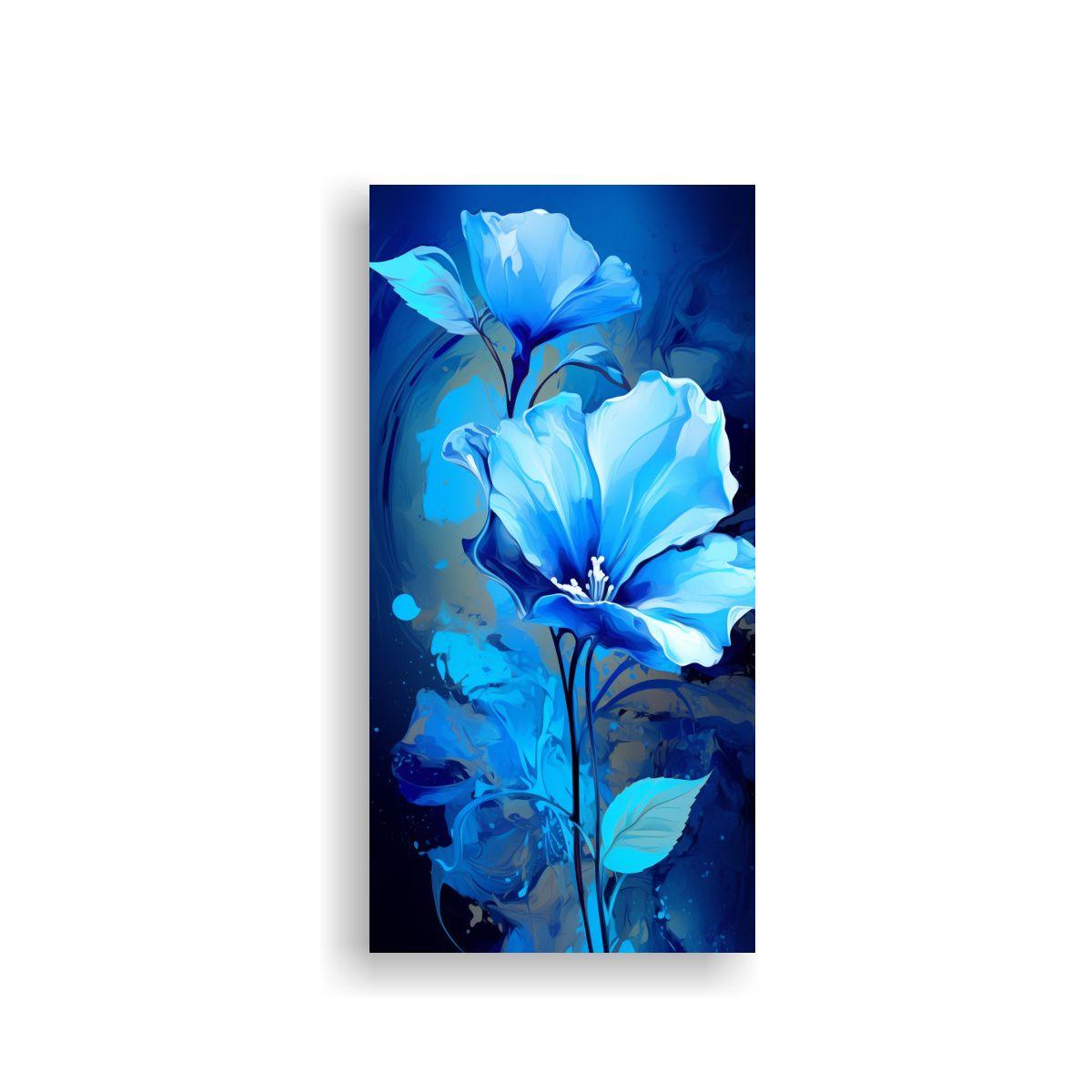 Pintura Decorativa Temática Azul Estilo Neonoir E 60x120cm-0