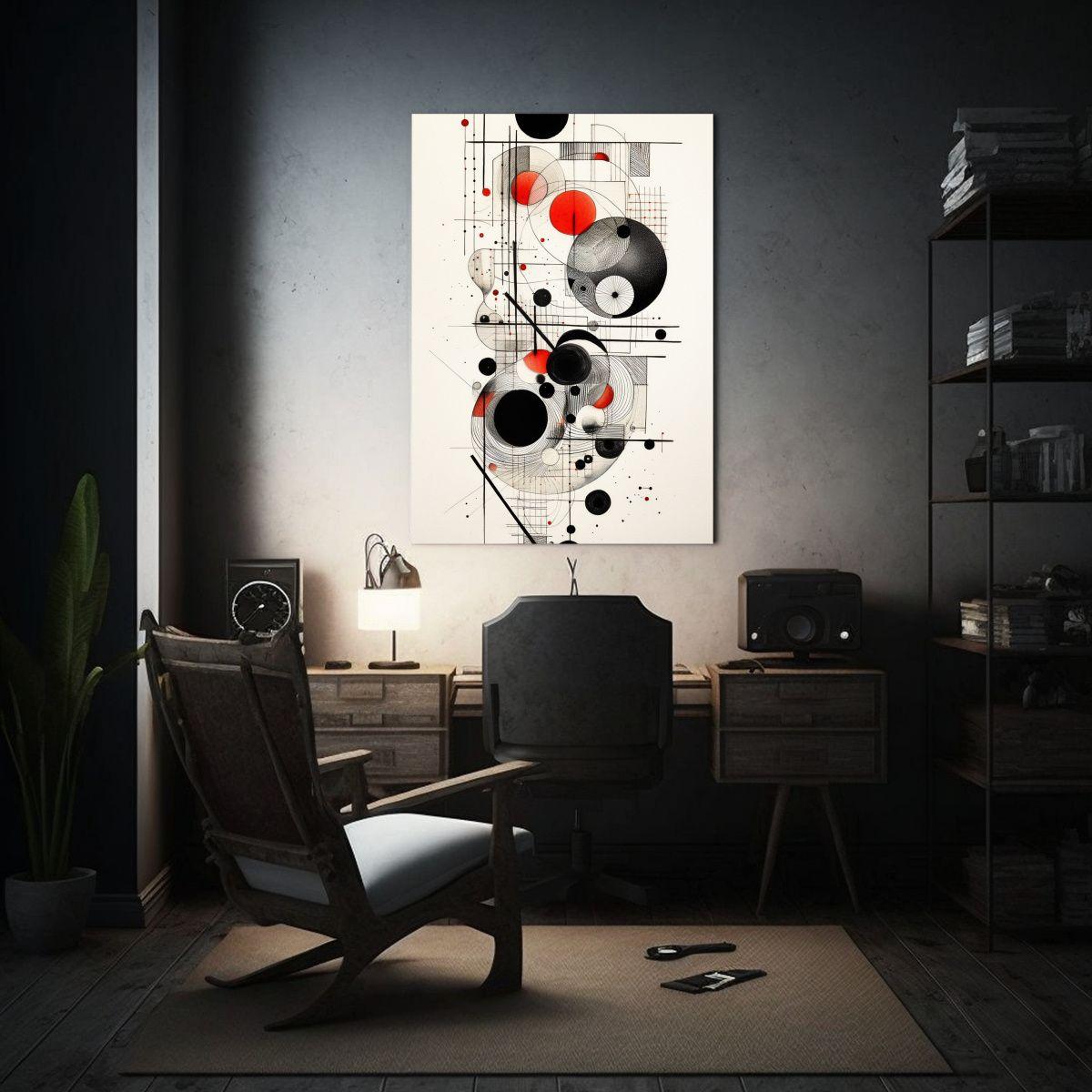 Cuadro Abstracto De Geometría Vitalidad 80x120cm-2