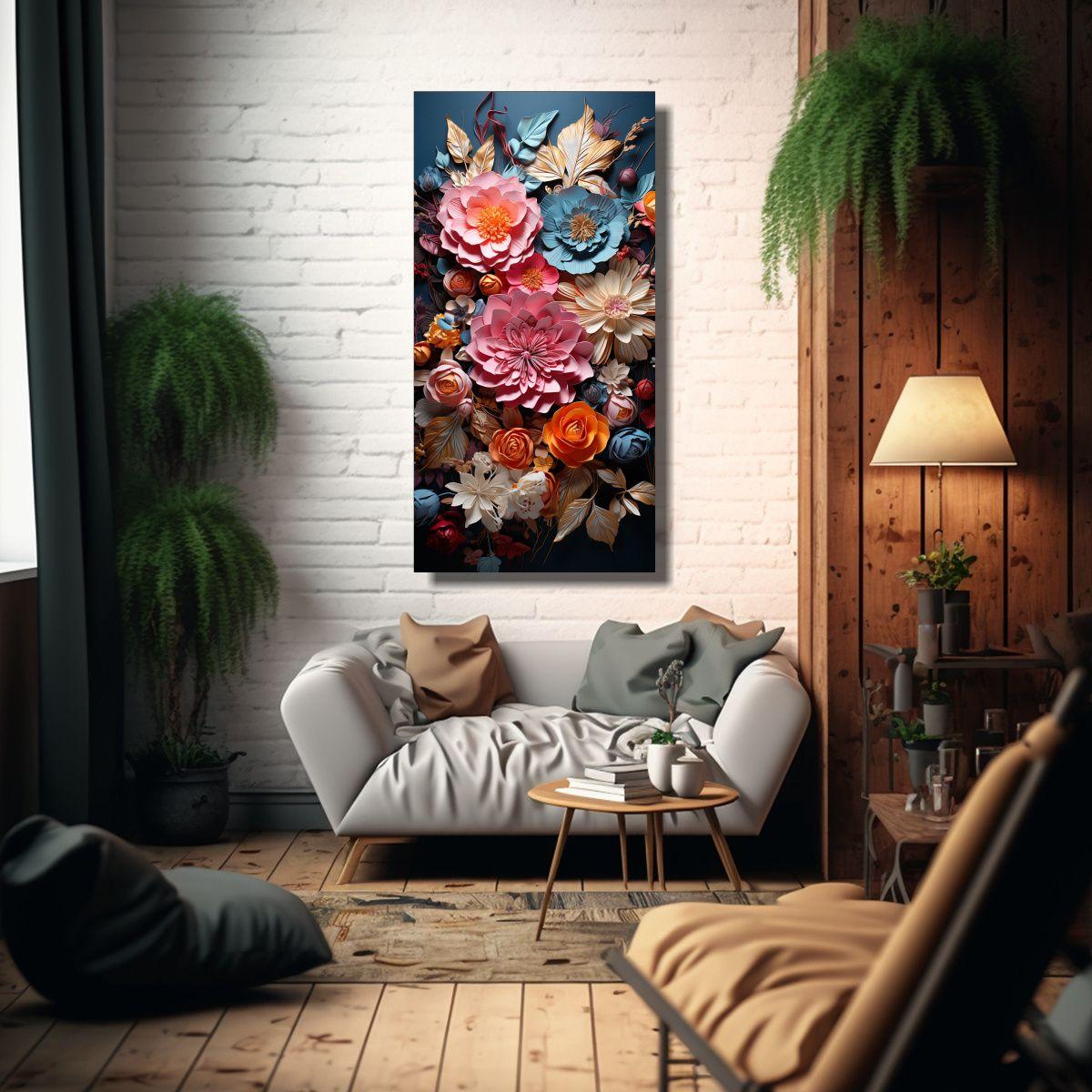 Collage De Sobres Rosados Y Pinturas Decorativas 60x120cm-2