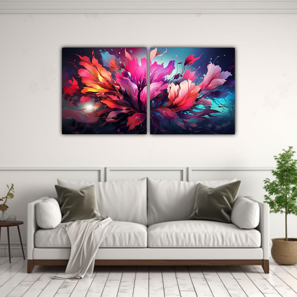 Set De 2 Artículos Impresos Alegría Colores 120x60 Cm-2