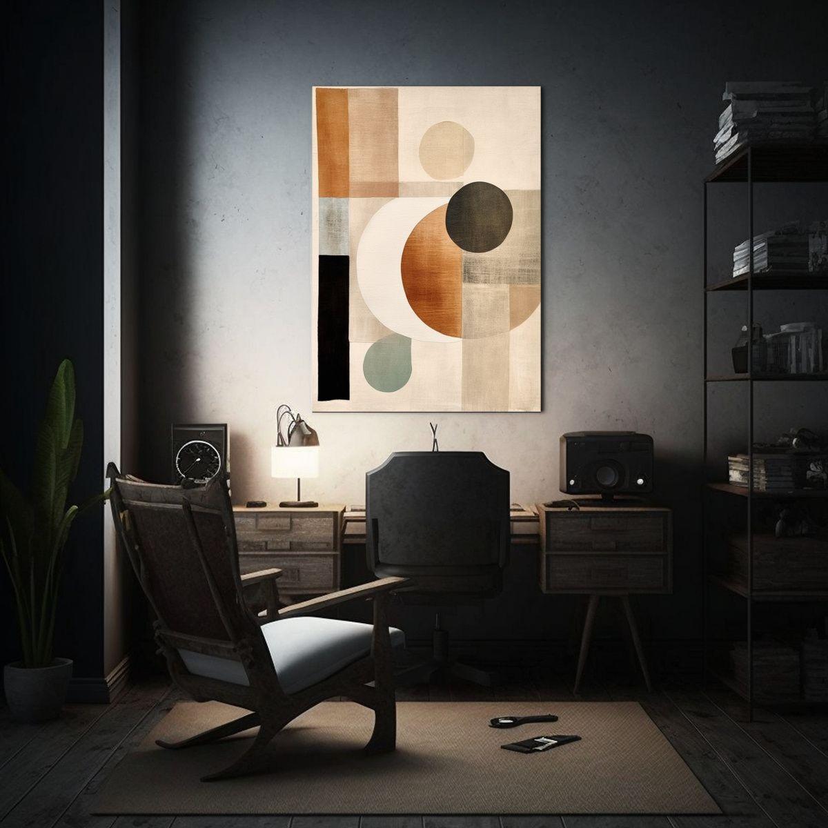 Pintura Decorativa Estilo Wabi Sabi Scandi Con 50x65cm-2