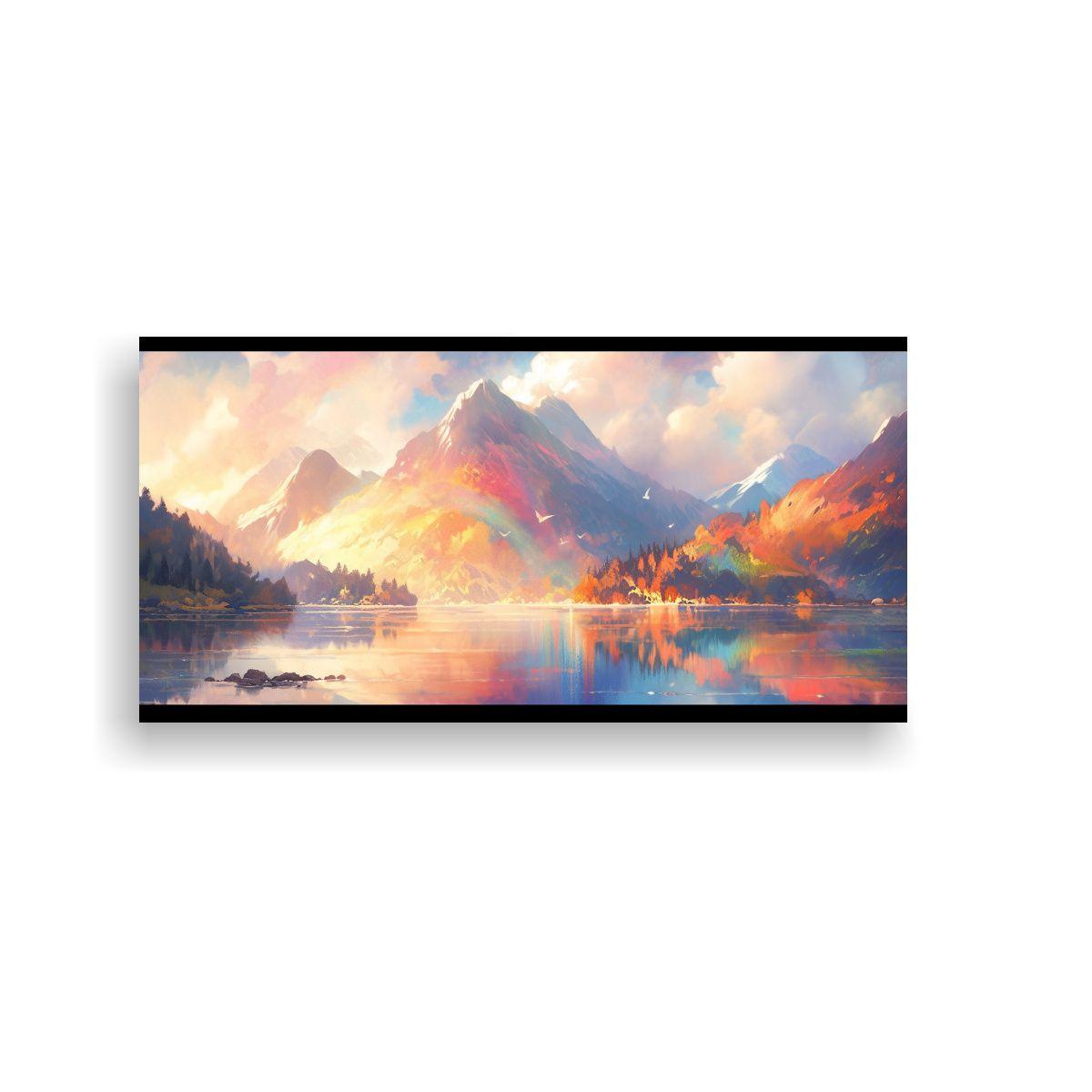 Pinturas Para Decorar Cuarto Con Colores Arcoíris 100x50cm-0