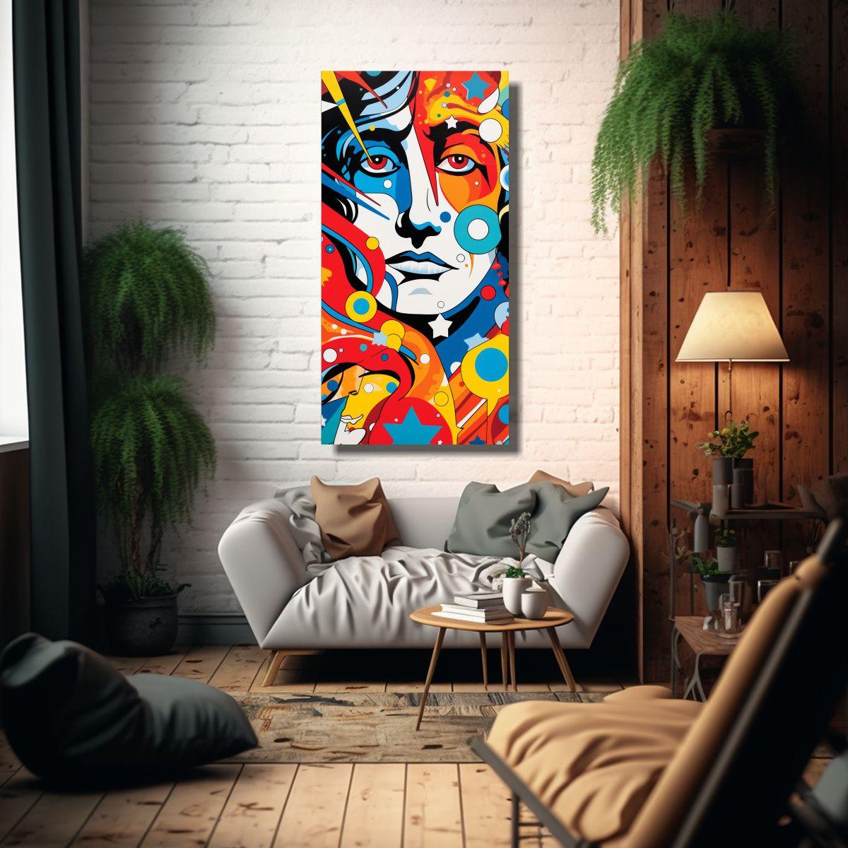 Pinturas Decorativas De Fusión Abstracta Intensa 50x100cm-2