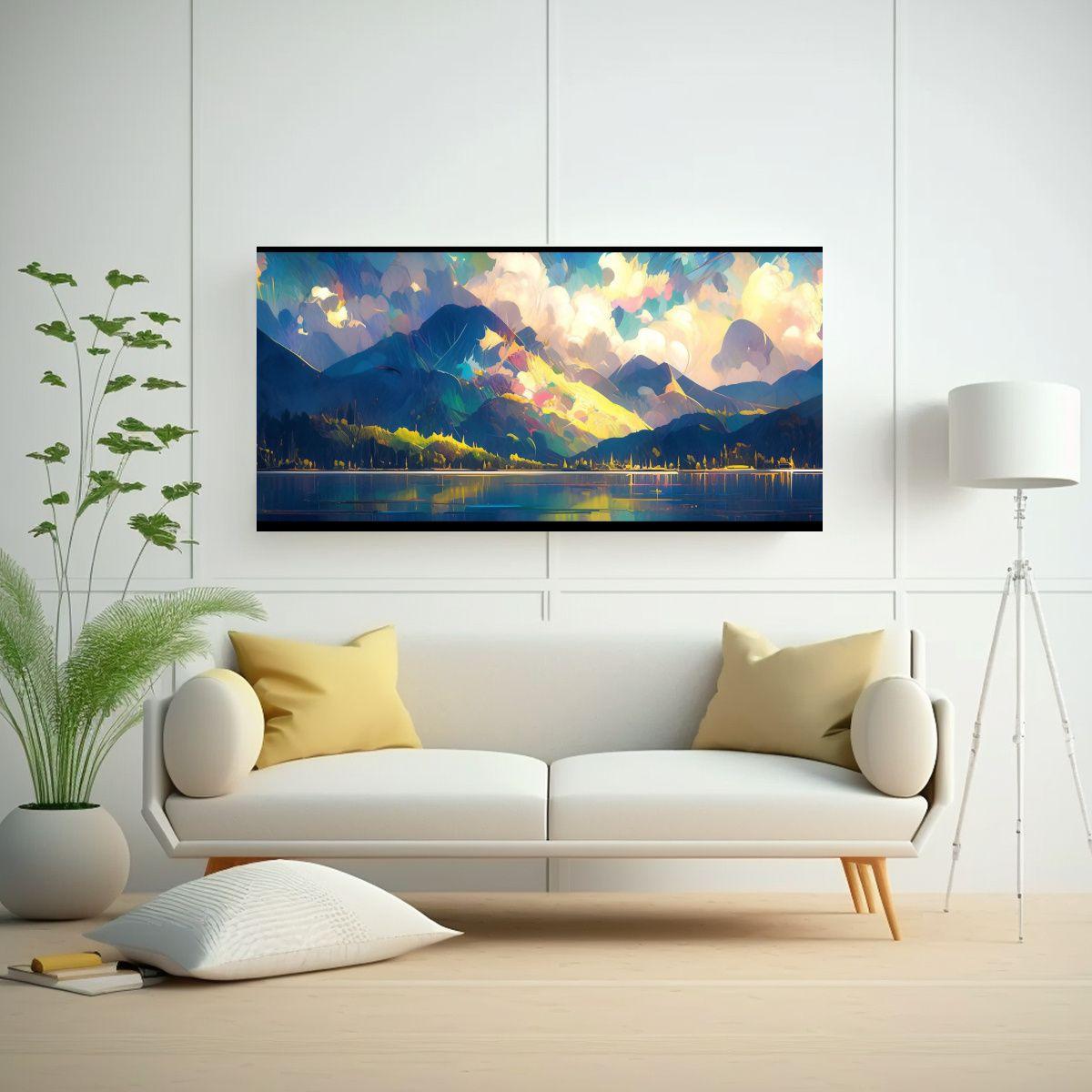 Pinturas Decorativas De Inspiración Artesanal En  80x40cm-2