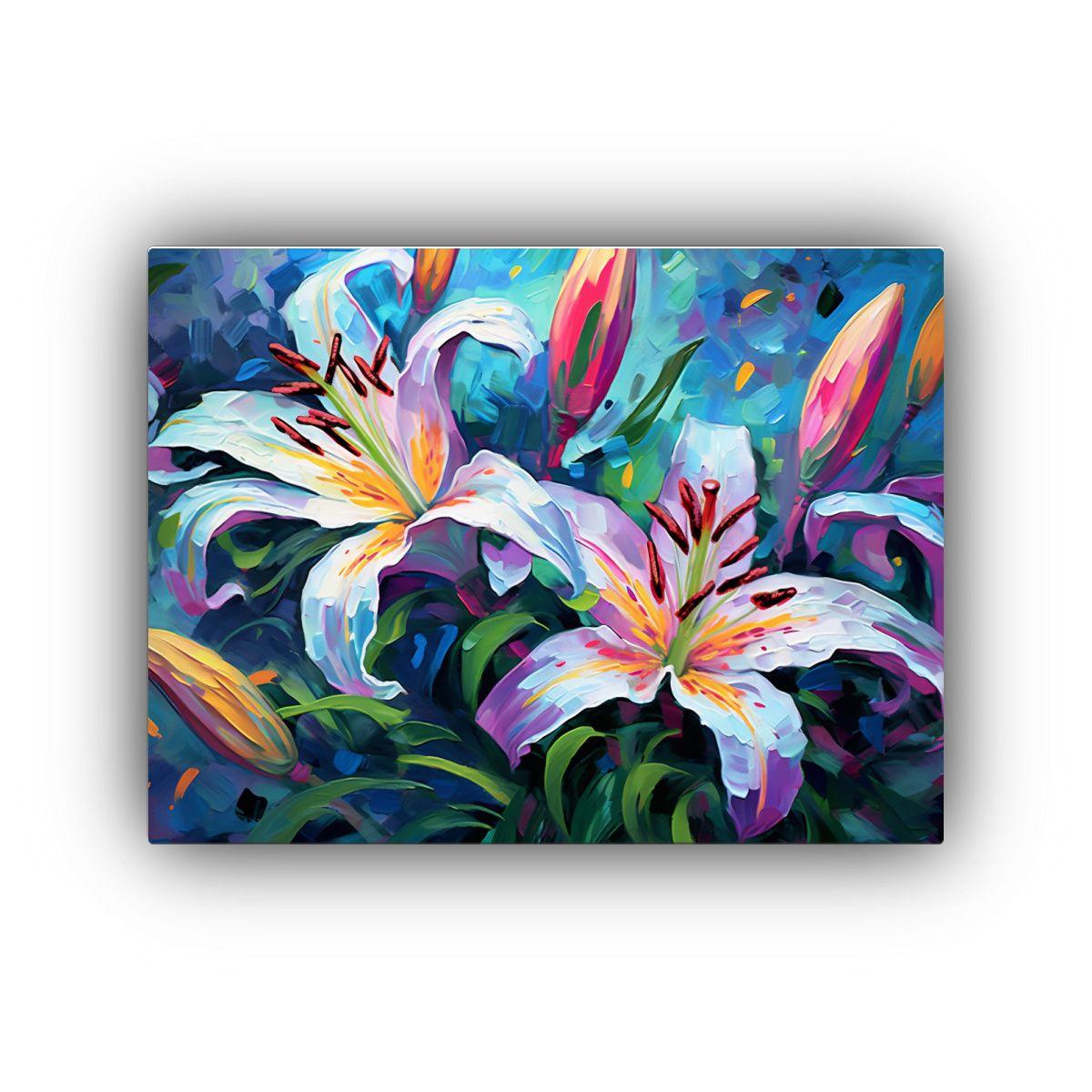 Pintura Decorativa Arte Forma Escenario Estilo Lily Pulitzer 90x60cm-0