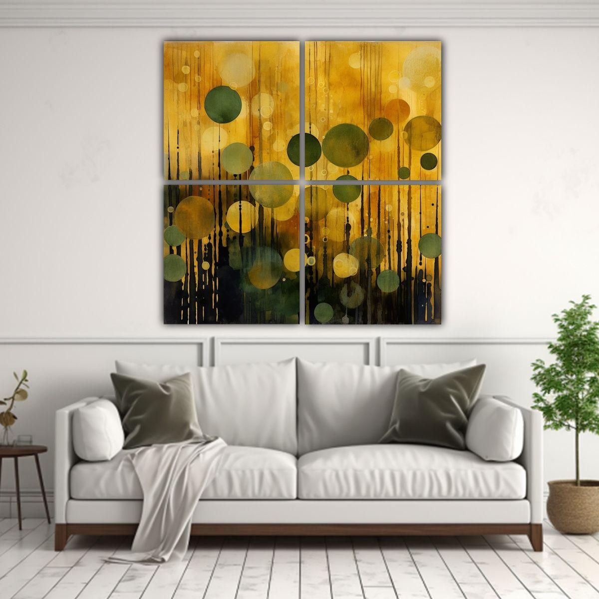 Pinturas Decorativas Surrealistas Abstractas De 160x160 Cm-2