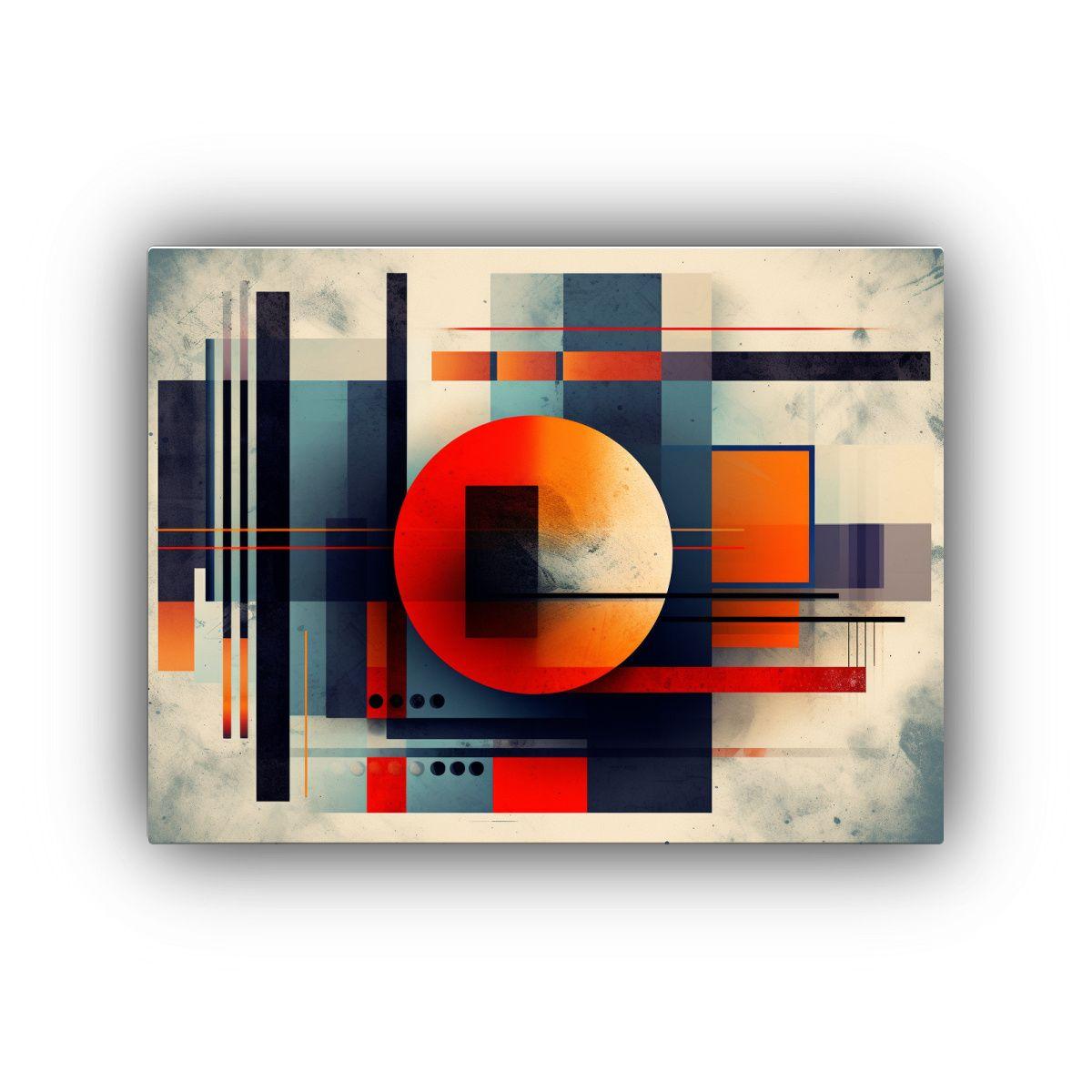 Cuadro Abstracto Moderno De Alta Resolución En Bastidor 65x50cm-0