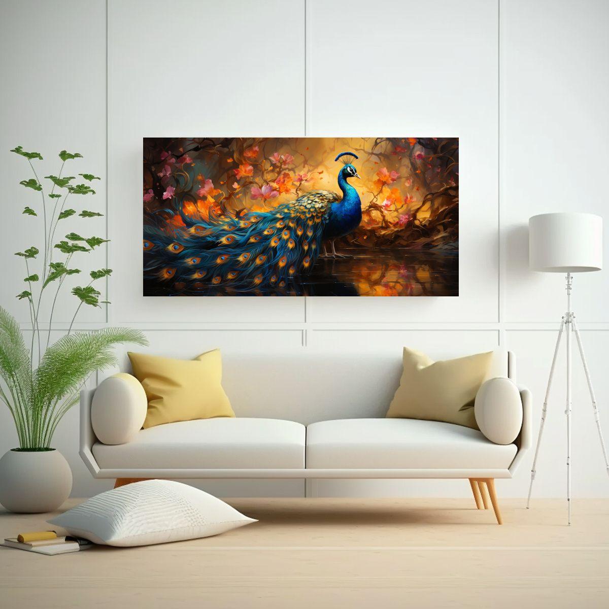Lienzo Tela Diseño Estilo Pintura Estilo óleo 80x40cm-2