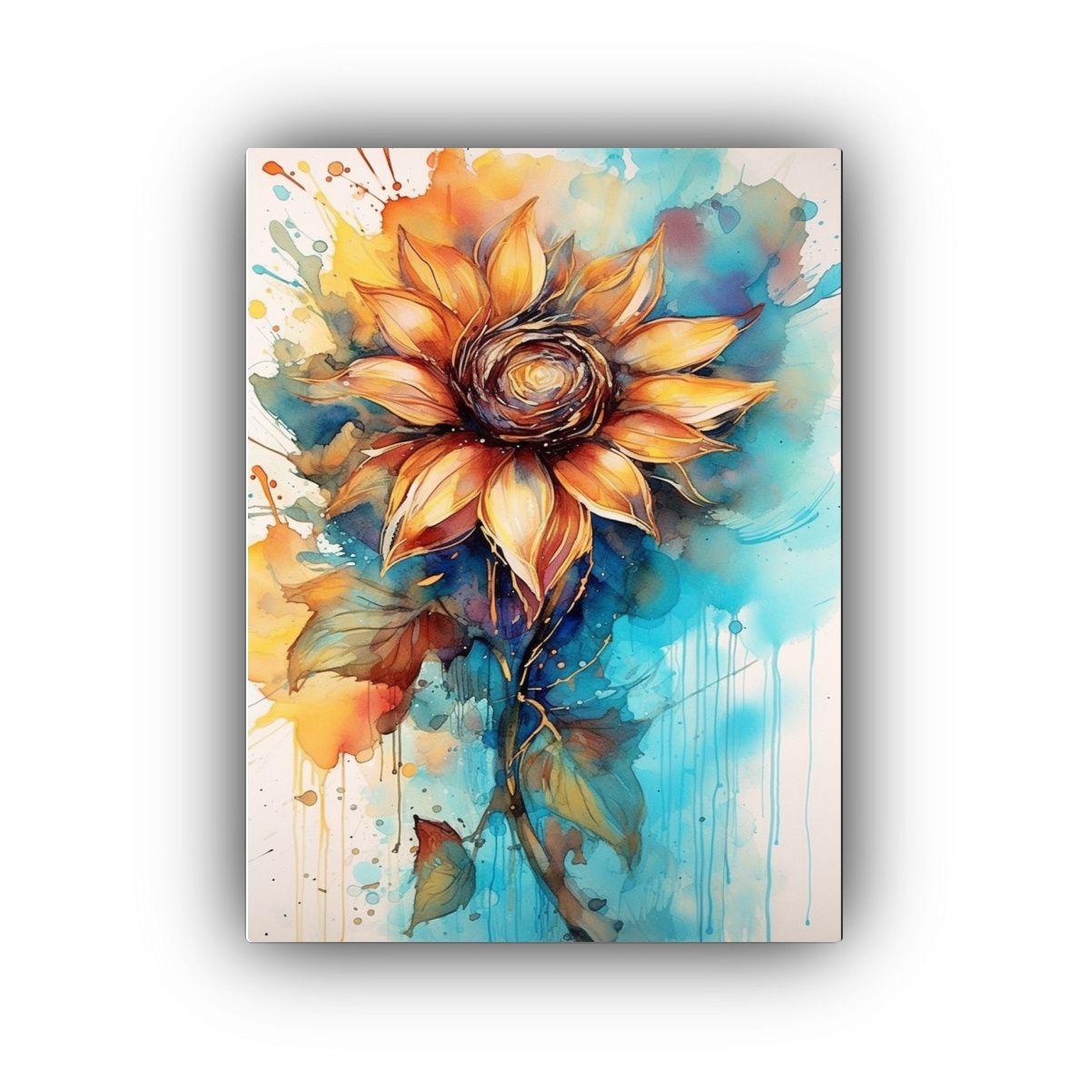 Pintura Decorativa Inspiradora De Flores Estilo 80x120cm-0