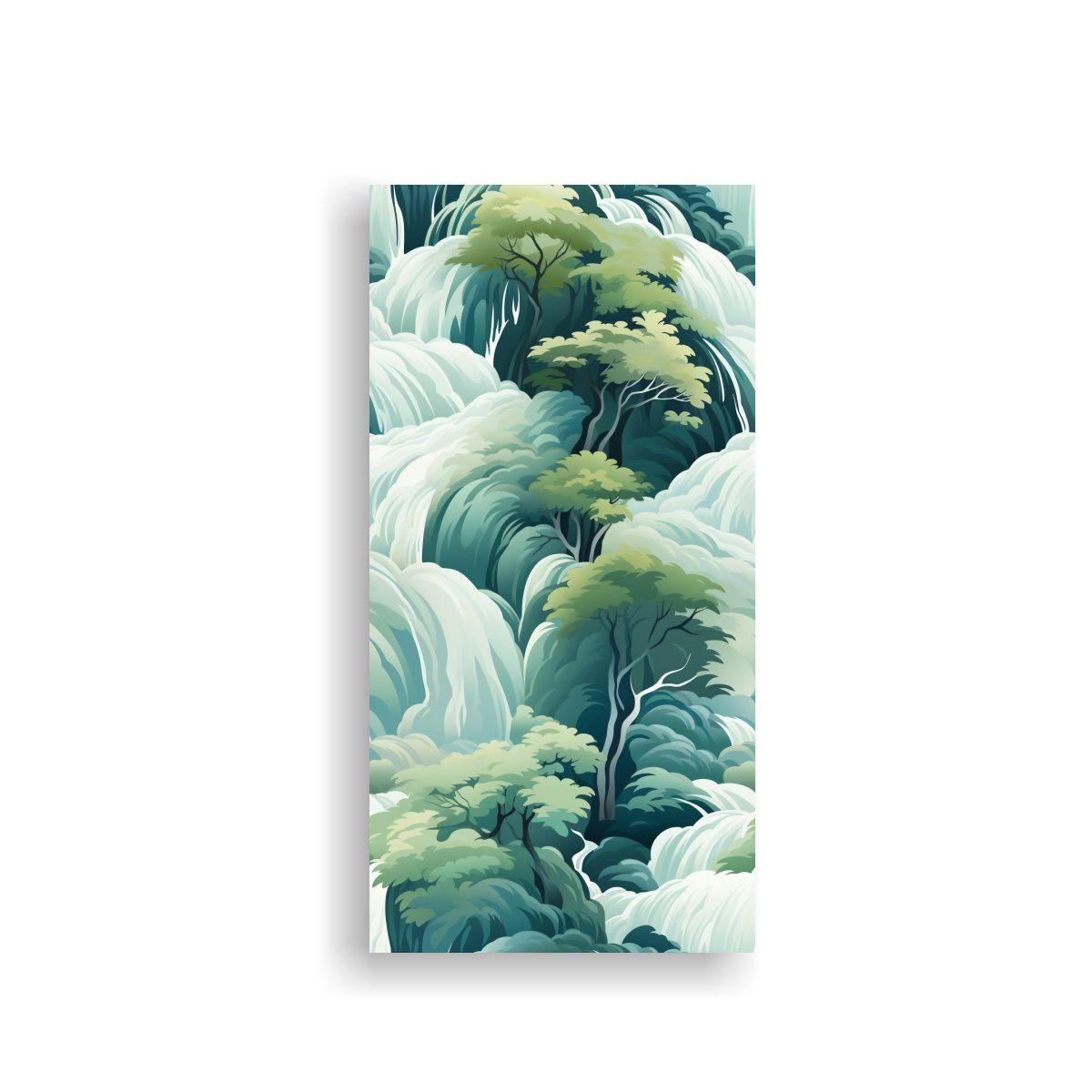 Pintura De Pared Con Motivo De Cascada Calmante 80x160cm-0