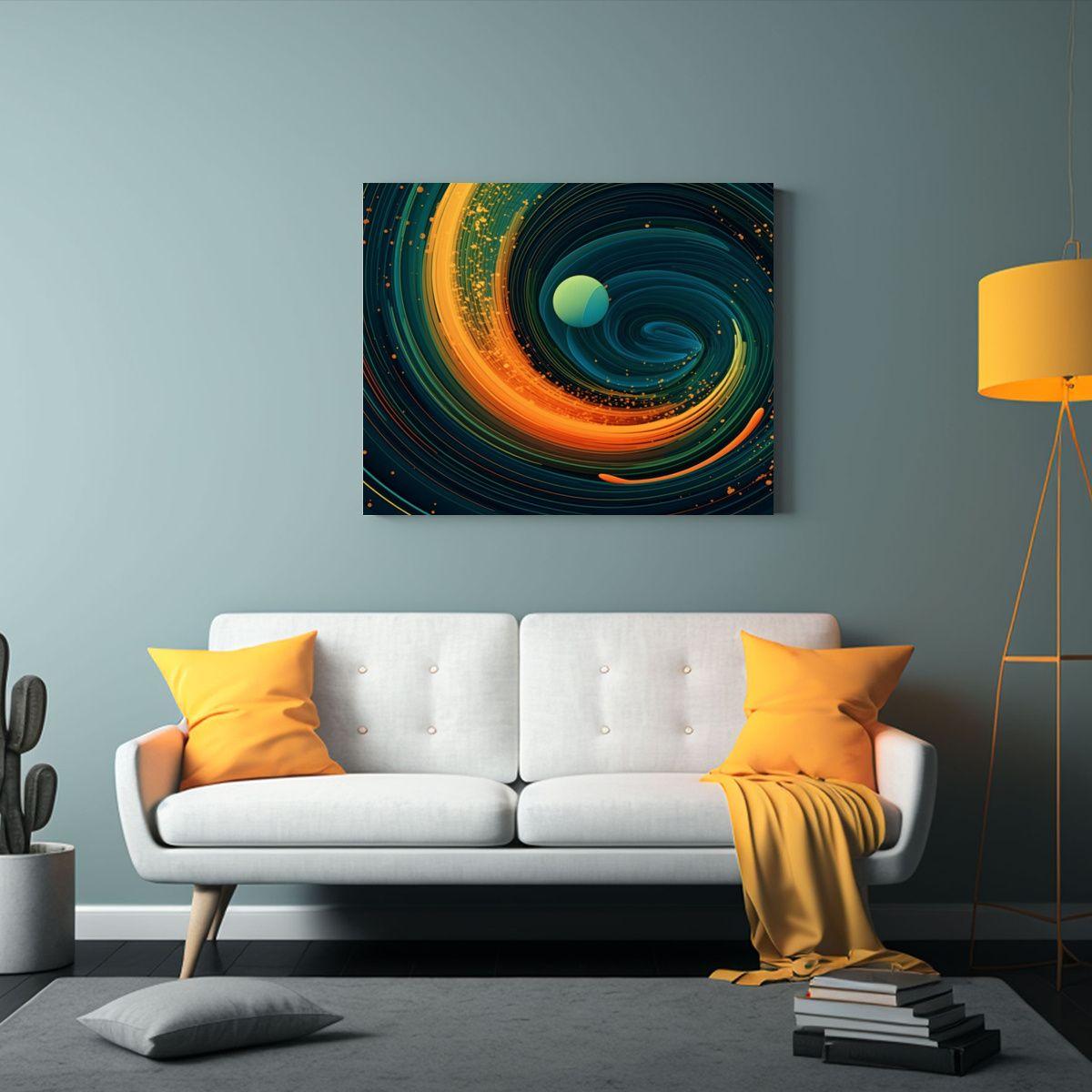 Pintura Moderna De Lienzo Para Decoración Sofisticada 65x50cm-2