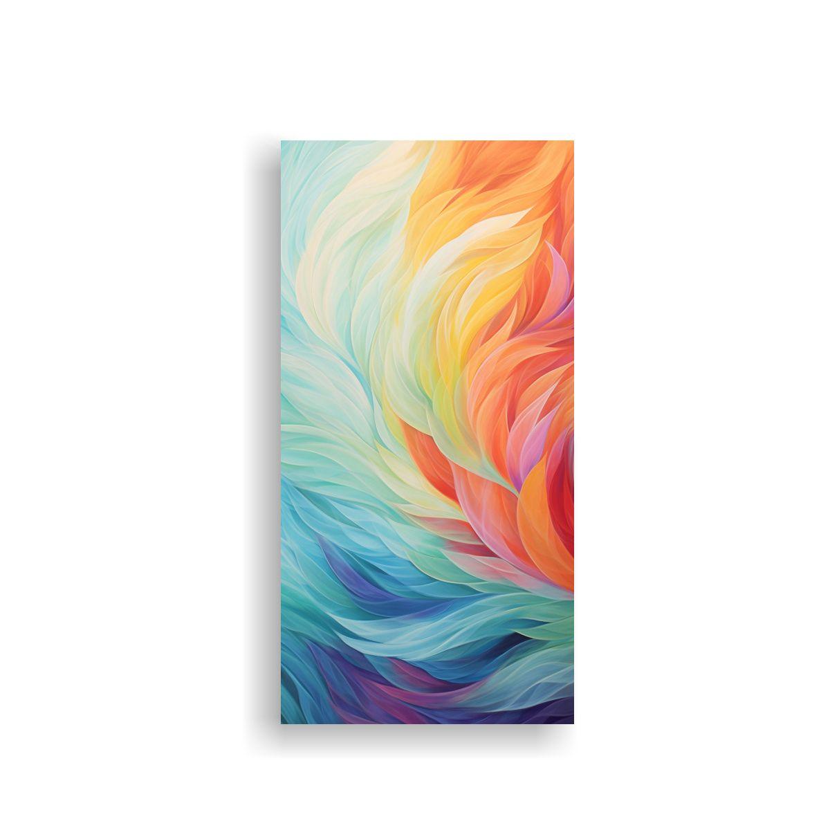 Pintura De Arte De Pared Dibujo Colores Vibrante 50x100cm-0