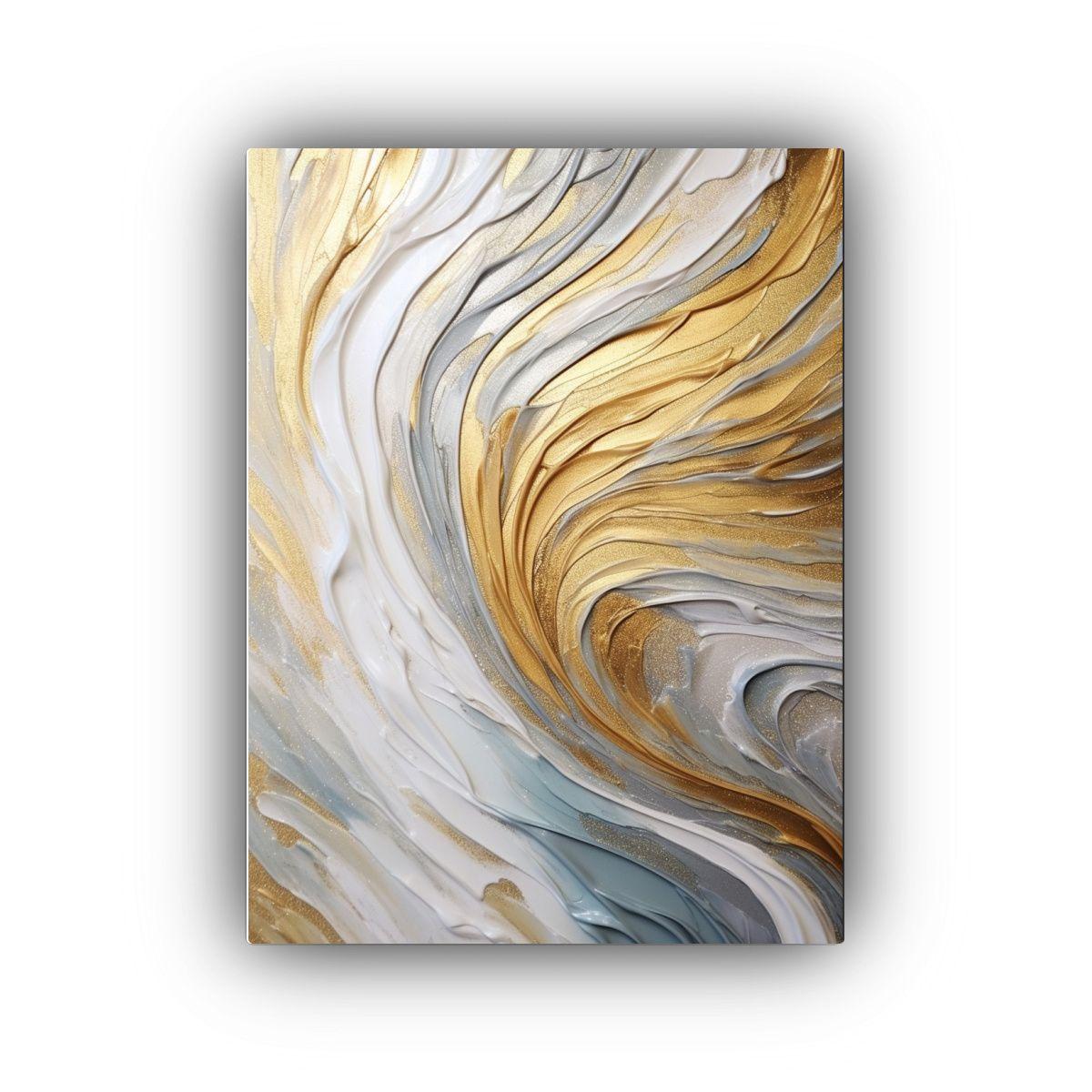 Pintura De Lujo: Composición Forma Época En Ondas Sonoras. 50x75cm-0
