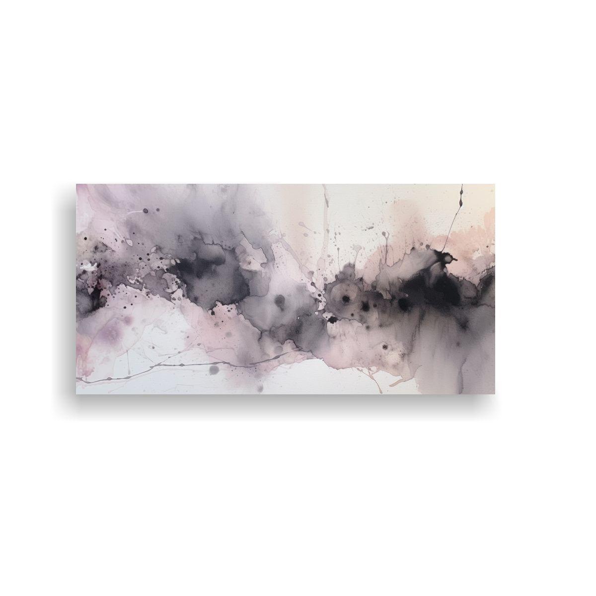 Textura De Acuarela Gris Y Malva Para Decoración 120x60 Cm-0