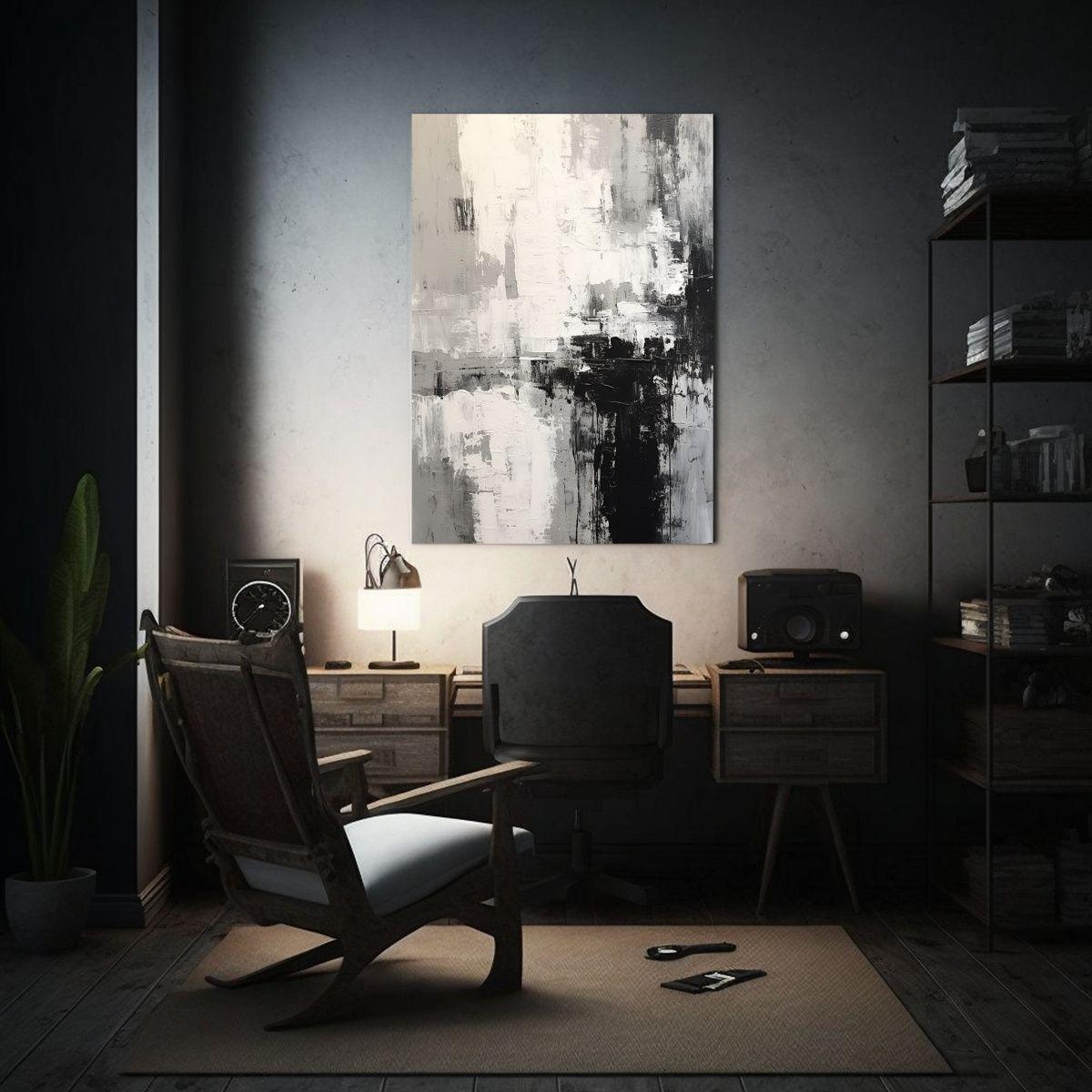 Cuadro Decorativo Abstracto Pintado Por Artista 80x120cm-2