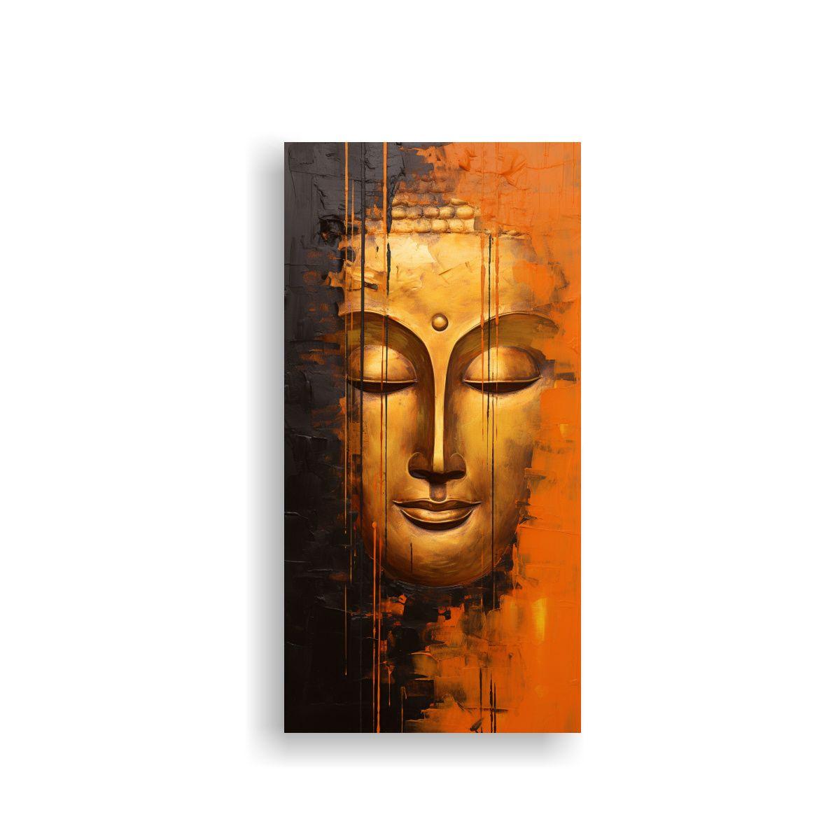 Cuadro Expresión Simétrico Estilo Abstracto, 60x120cm-0