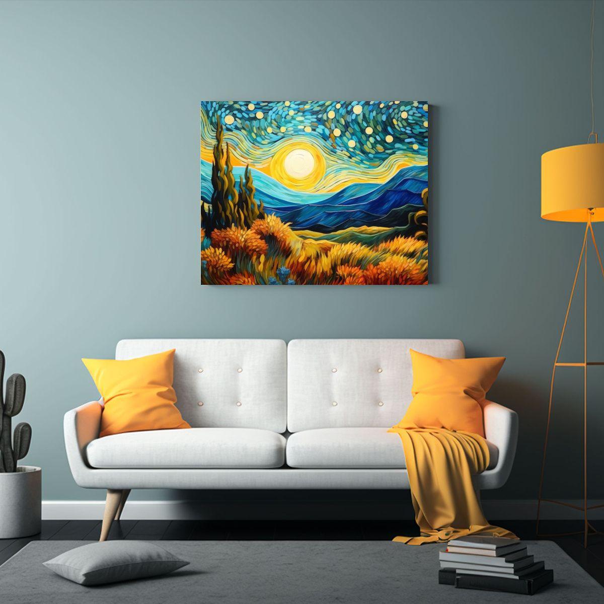 Cuadros Decorativos Naturaleza Estilo Van Gogh 30x20cm-2