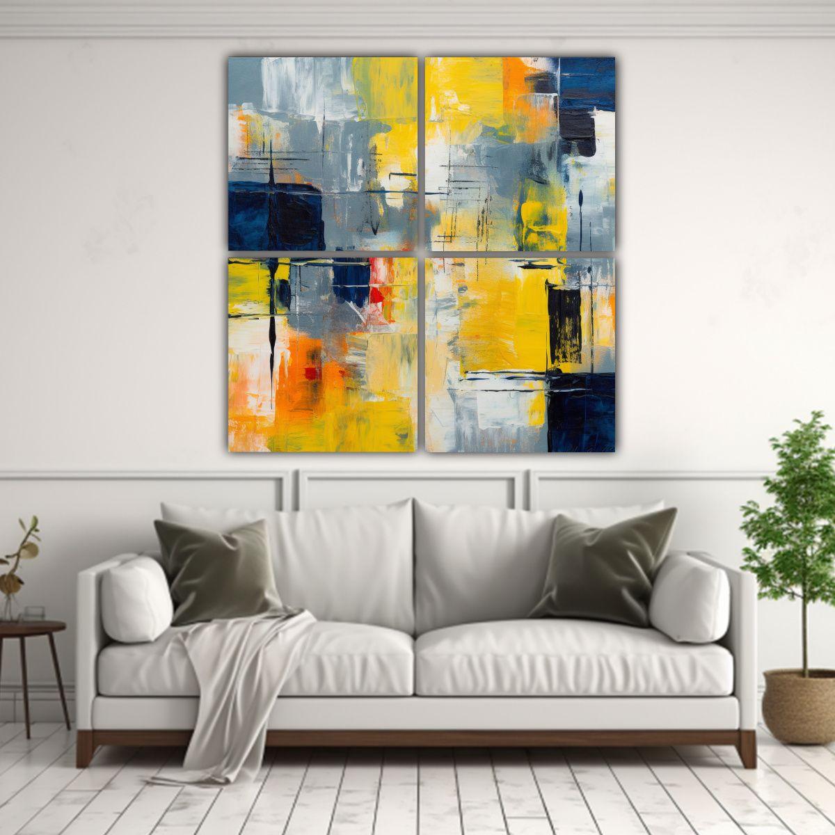 Dibujos Multicolores Para Crear Arte Abstracto 180x180 Cm-2