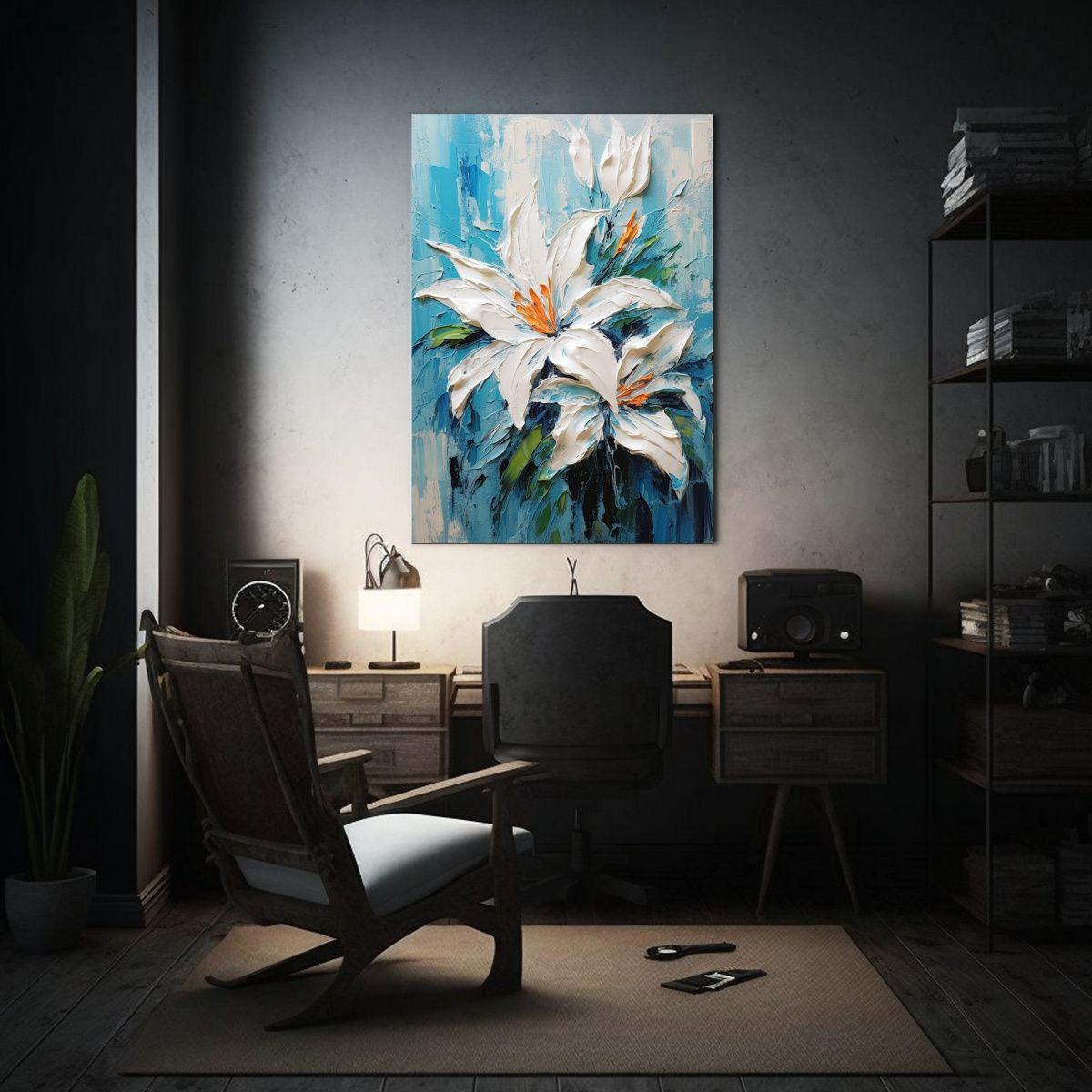 1 Cuadro Vintage Luminosa Magician Lily Pintura 50x65cm-2