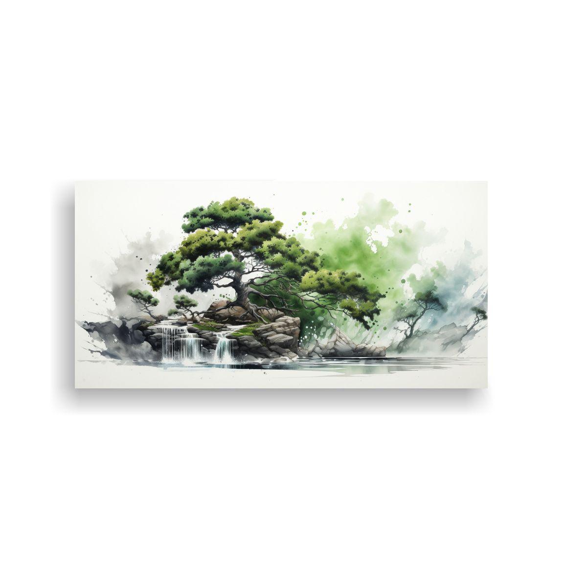 Pintura Abstracta Moderna Con Armonía En Colores 80x40cm-0