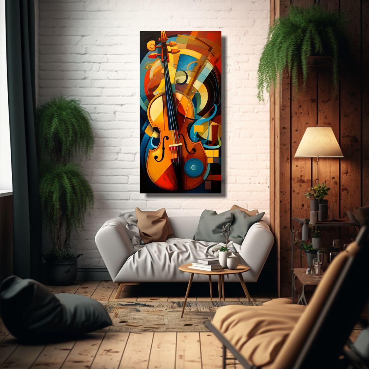 Cuadro Lienzo Movimiento Fantasía Estilo Dali 30x60cm-2