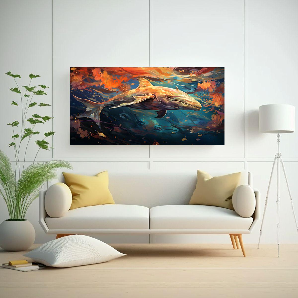 Cuadro Baño Narval En Tonalidades Suavemente 120x60cm-2