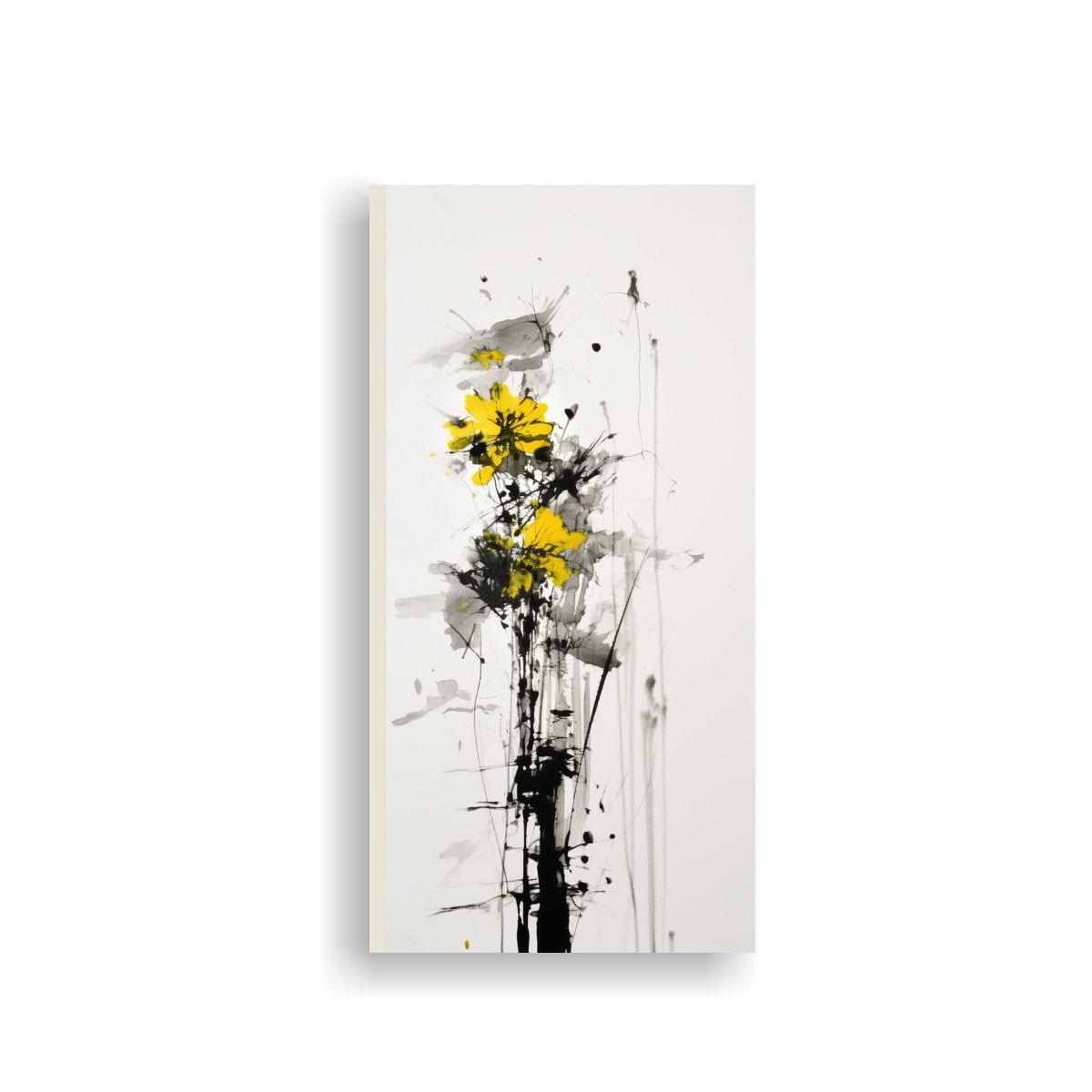 Tela En Bastidor Escena Dibujo Minimalista Estilo 70x140cm-0