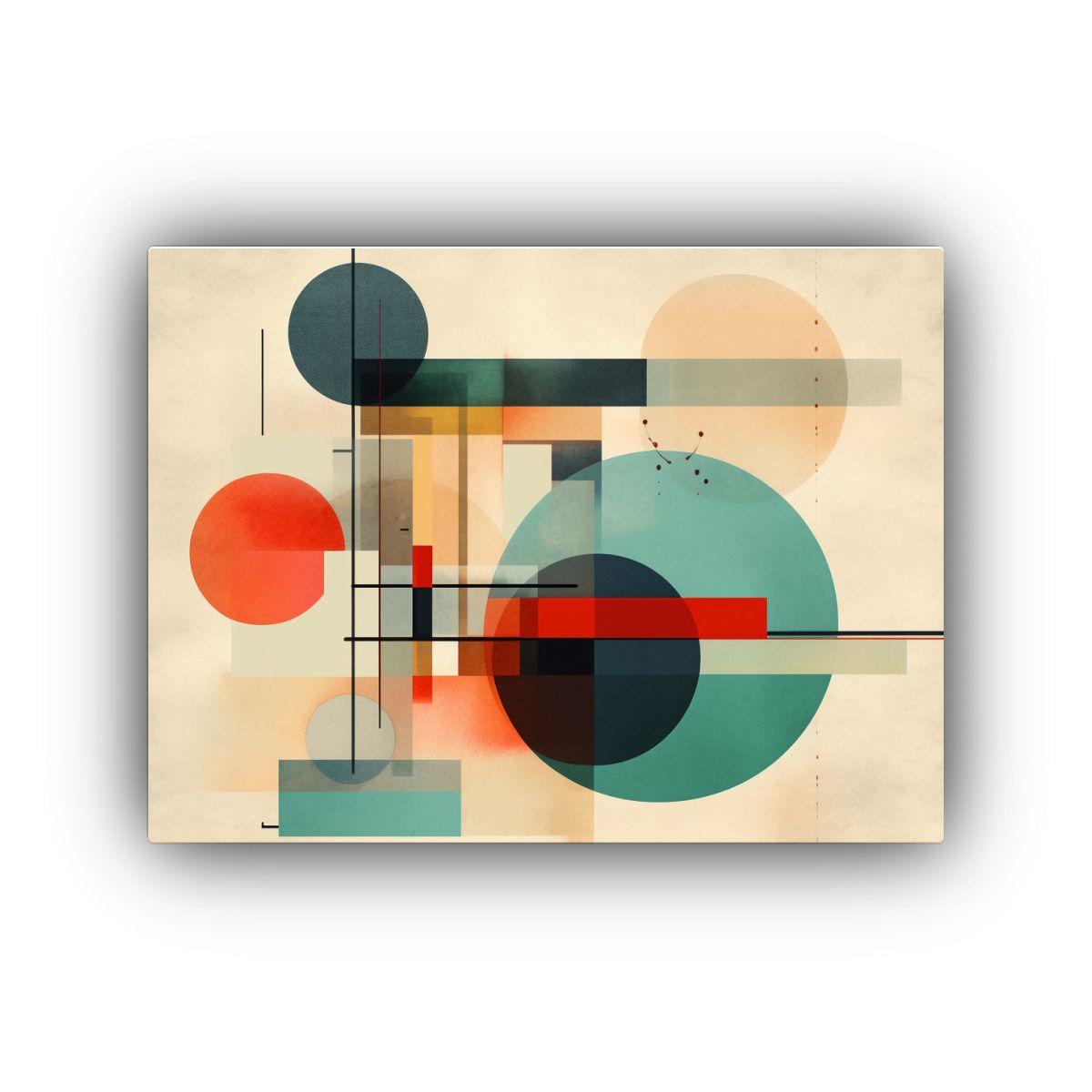 Diseño Digital Abstracción Dinámica En Bastidor 50x40cm-0