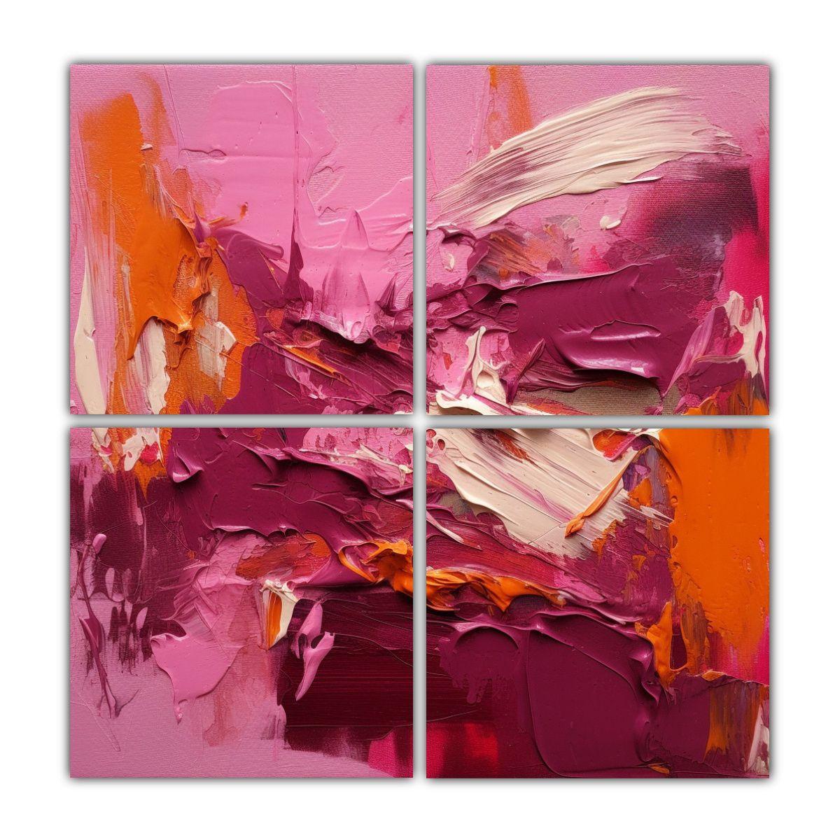 Lienzos Modernos: Pintura Abstracta 100x100 Cm-0