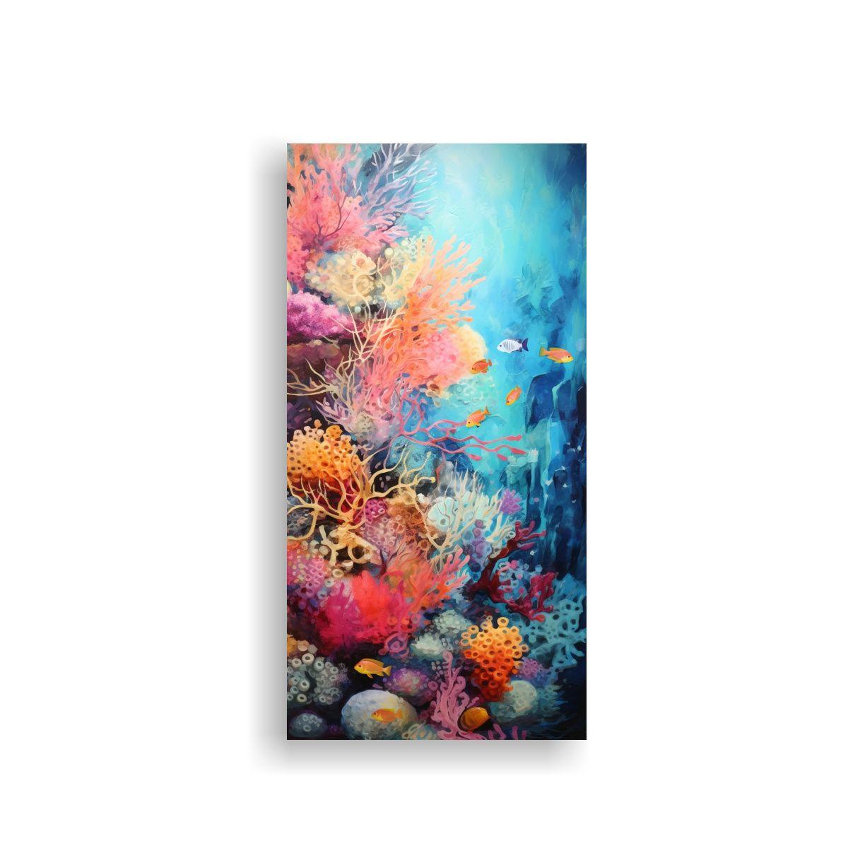Interpretación Abstracta De Los Vibrantes 50x100cm-0