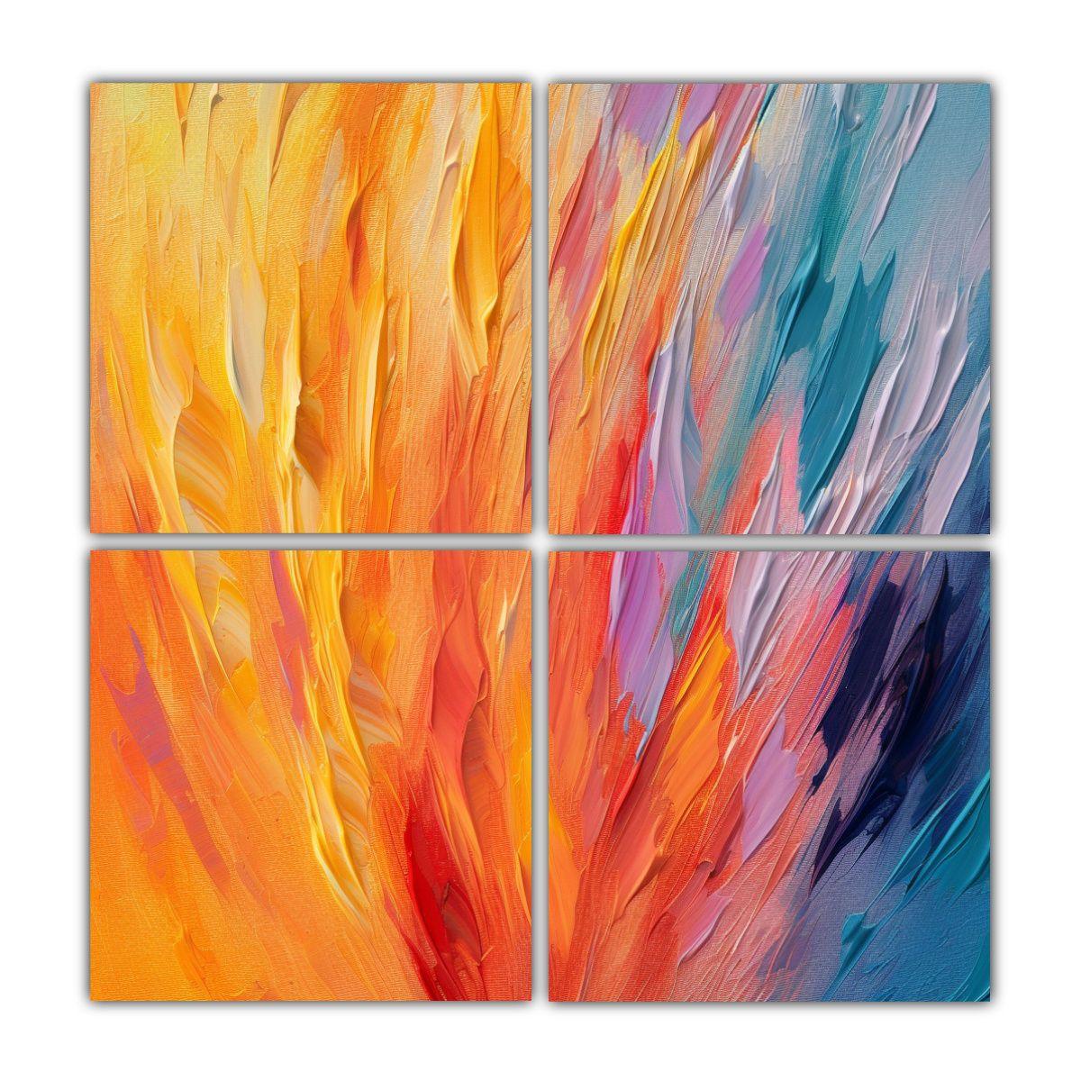 Pinturas Decorativas En Bastidor De Alta Calidad 160x160 Cm-0