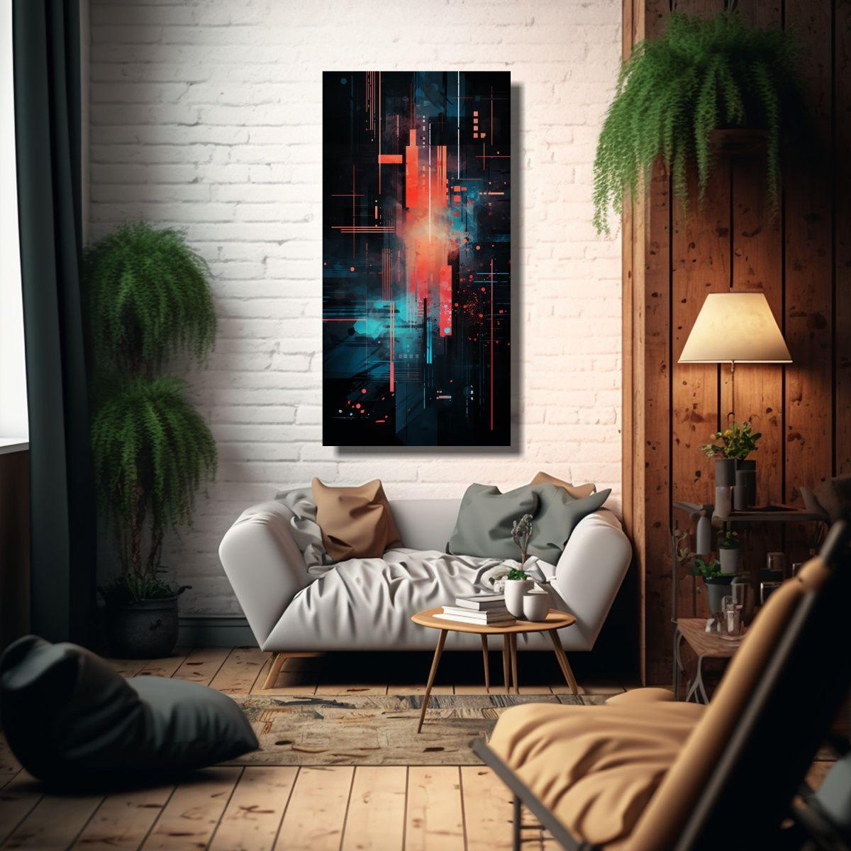 Fondo Abstracto De Colores Vibrantes Estilo 70x140cm-2