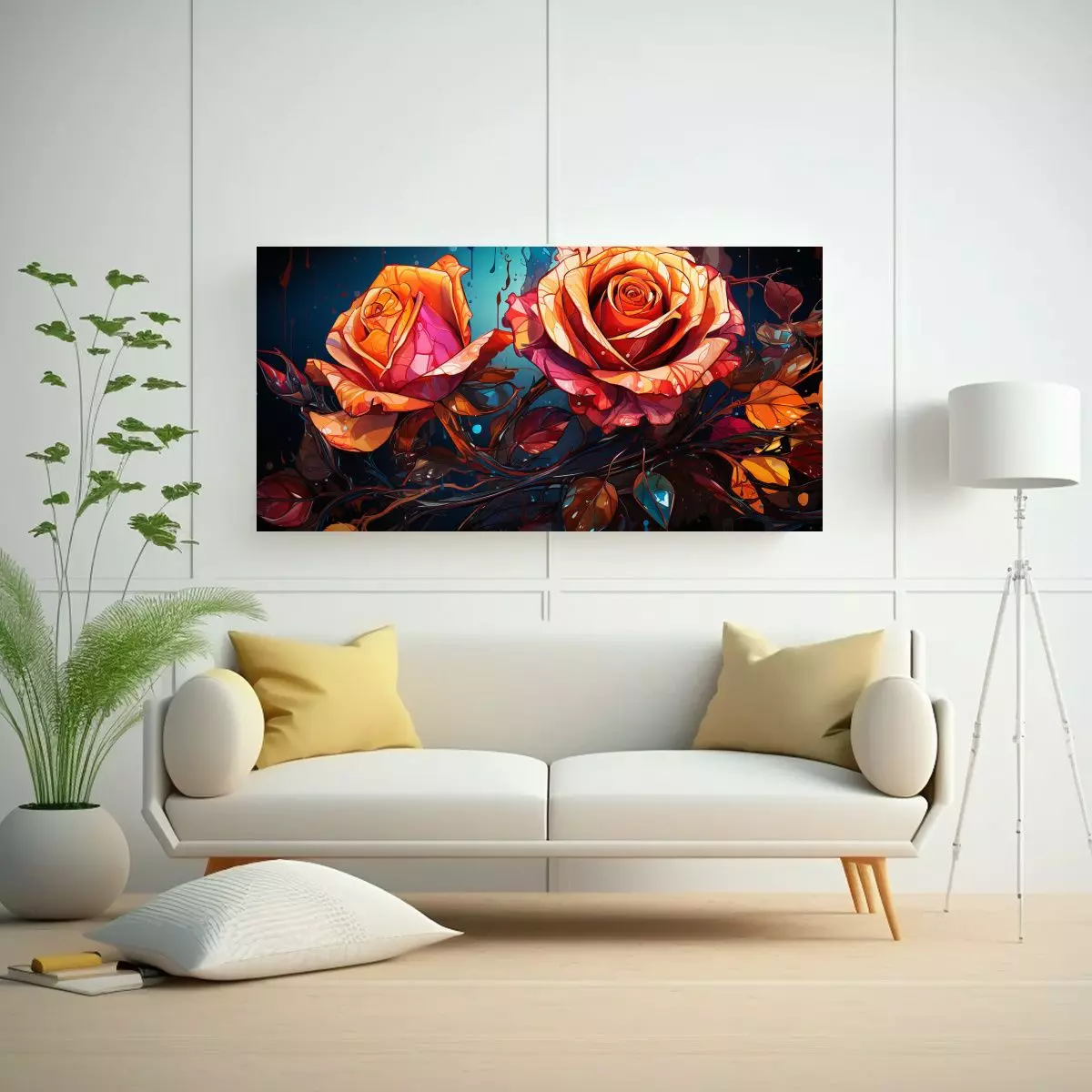 Pintura Decorativa Estilo Street Art Graffiti Con 100x50 Cm-2