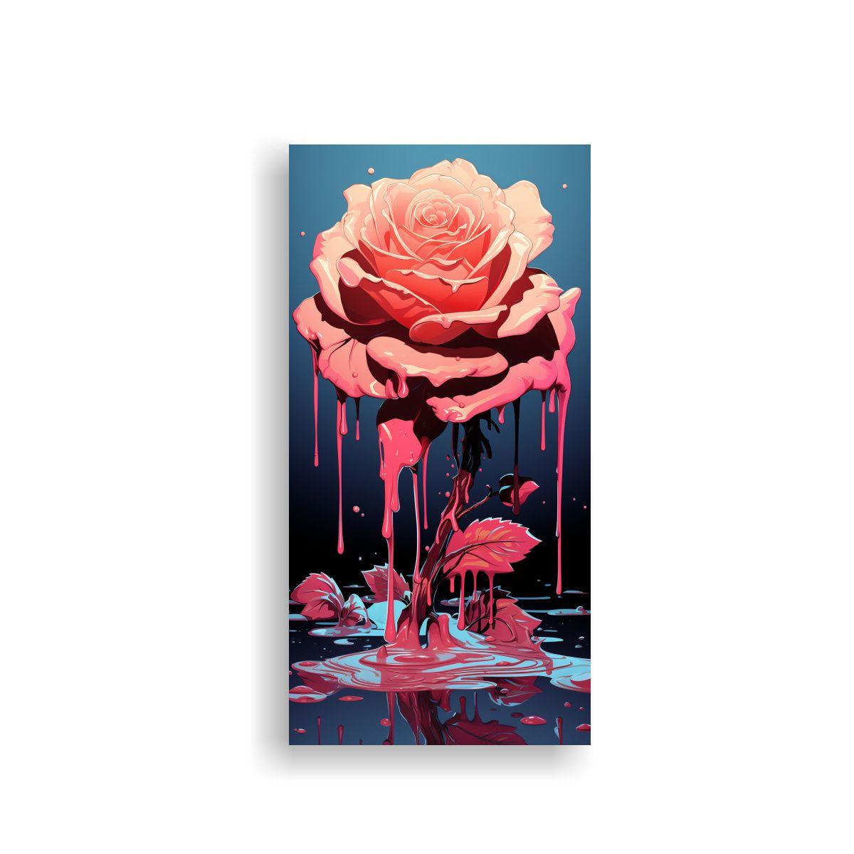 Cuadro De Relieve Inspirador De Una Rosa 50x100cm-0