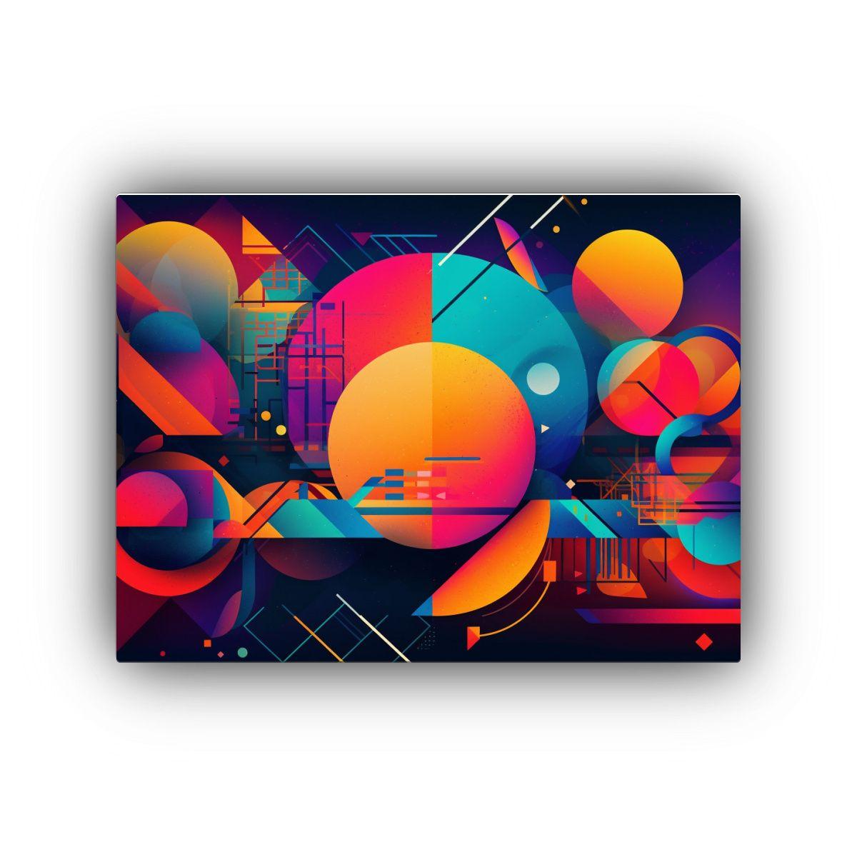 Cuadro Tela Acuarela Abstracto Inspirado En Estilo Creativo 40x30cm-0