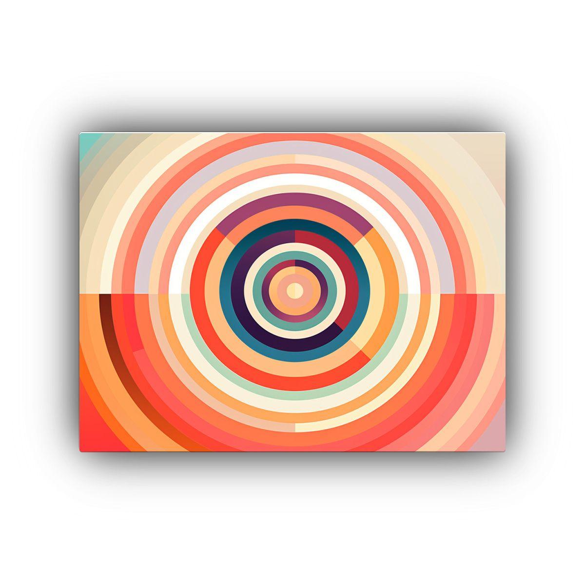 Pinturas De Decoración Estilo Mosaico Lineal Saturno En Art 65x50cm-0