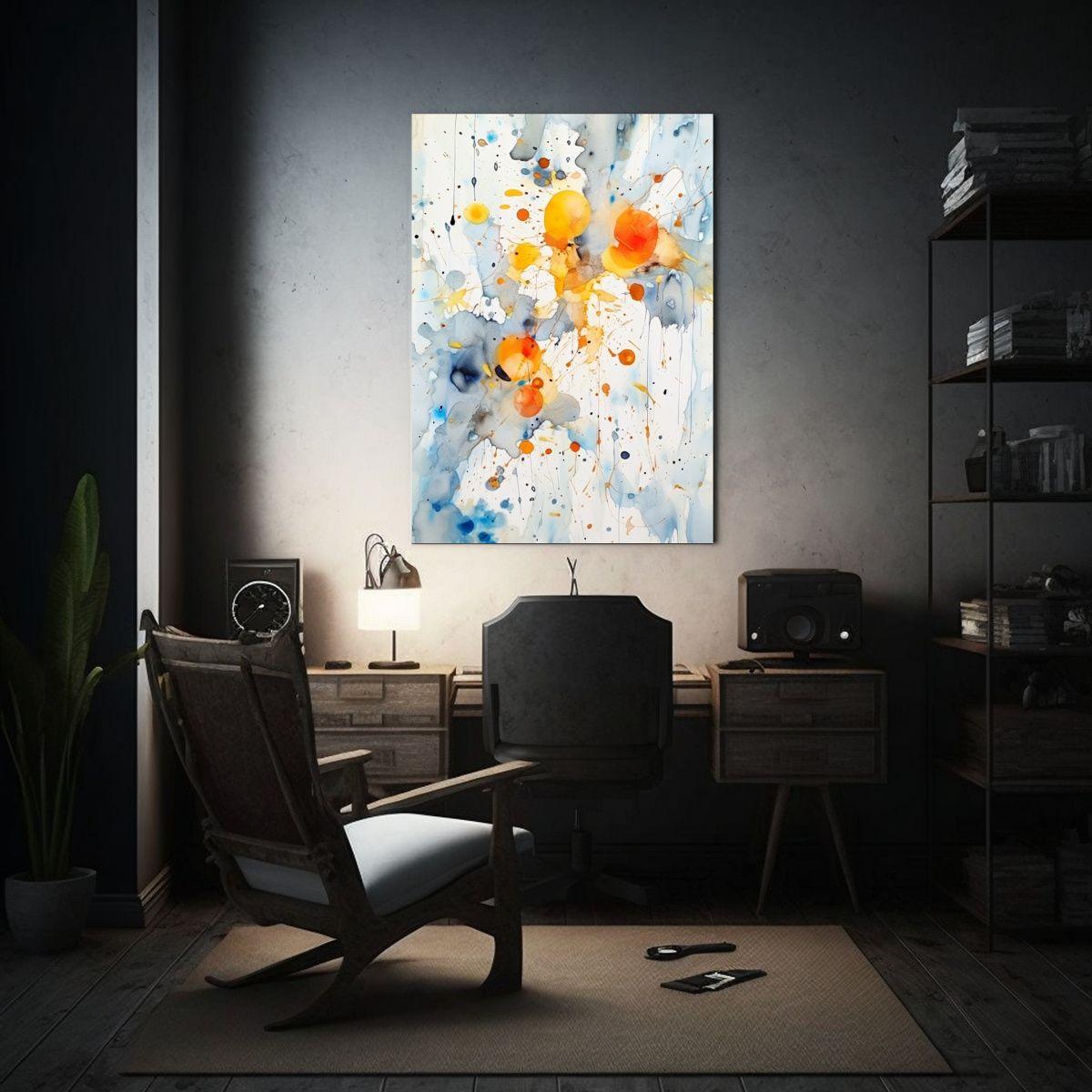 Cuadro De Imagen Armonía Cromática En Papel 80x120cm-2