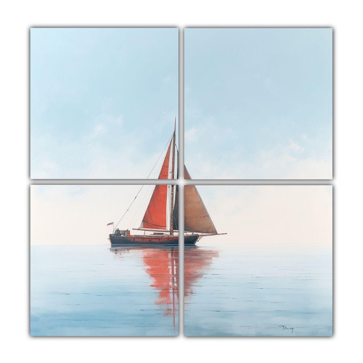 Cuadro Impreso Lienzo Minimalista De Un Hermoso 120x120 Cm-0