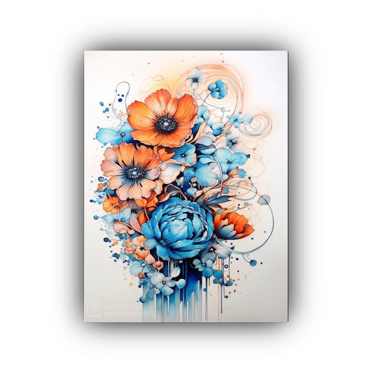 Lienzo De Tela Con Finas Líneas De Inspiración: 50x75cm-0