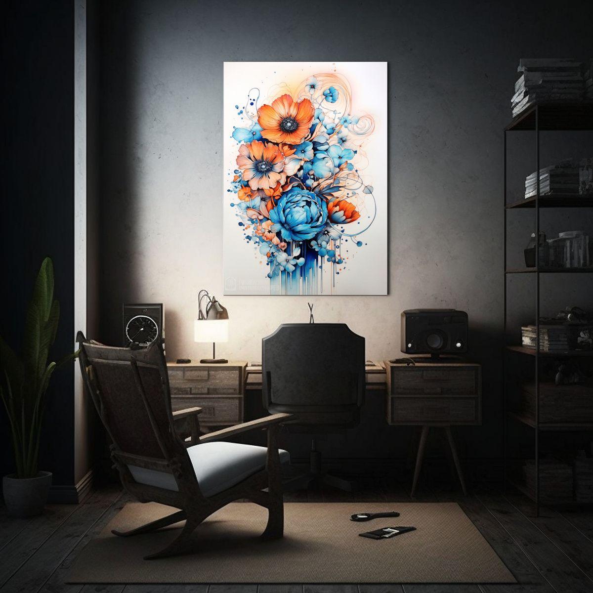 Lienzo De Tela Con Finas Líneas De Inspiración: 50x75cm-2