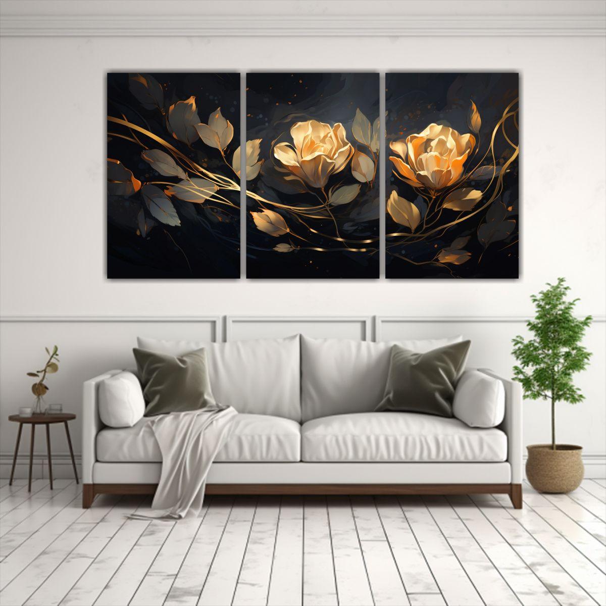 Cuadros Tonos Artesanal Atmosfera Neonoir Estilo 180x90 Cm-2
