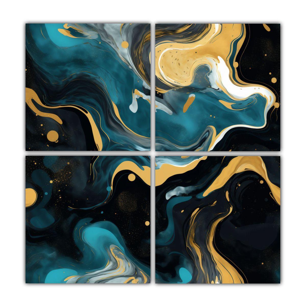 Pinturas Decorativas Con Vibrantes Colores 120x120 Cm-0