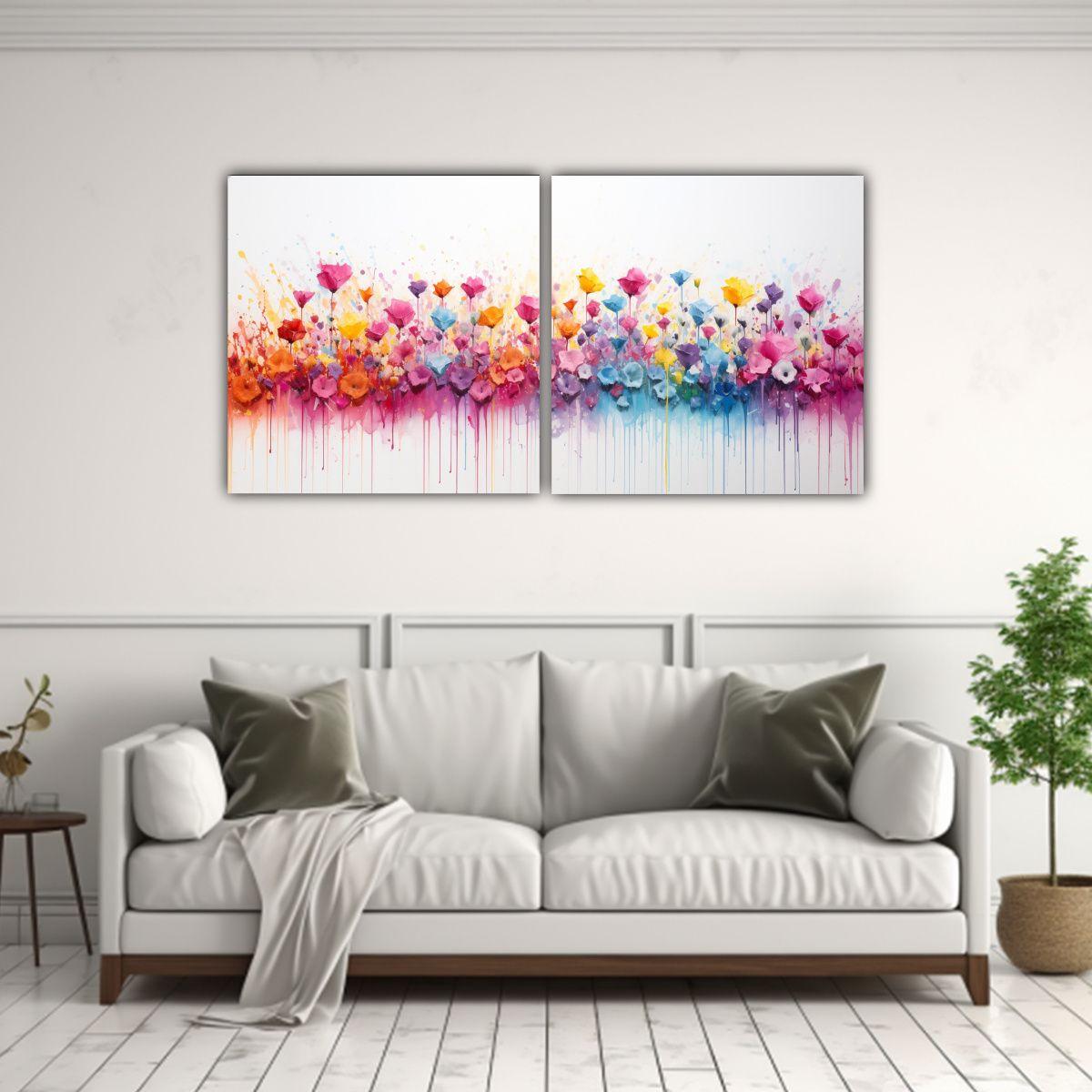 Pintura Acrílica Sin Costuras Líneas Finas 120x60 Cm-2